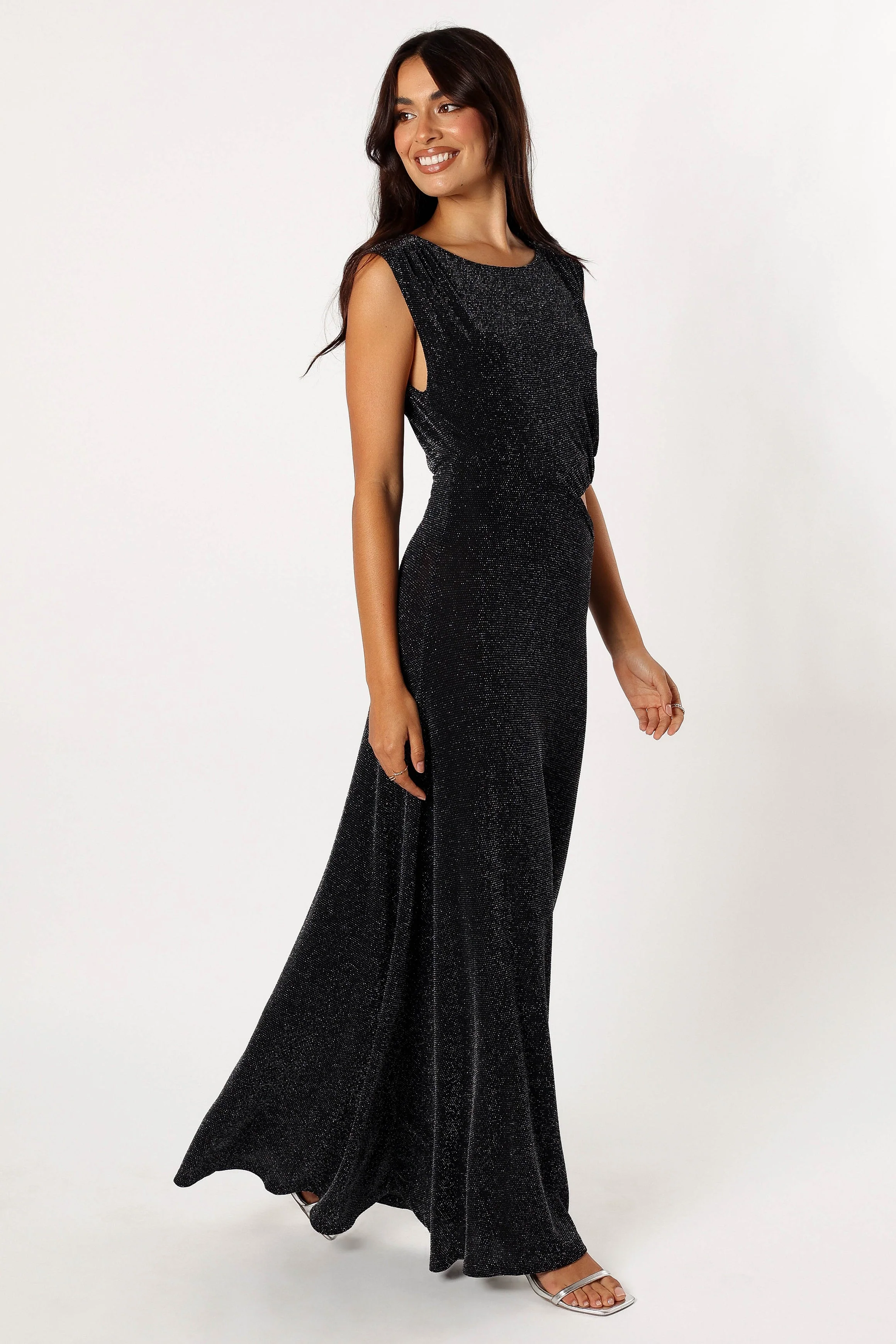 Nolah Maxi Dress - Black Sparkle