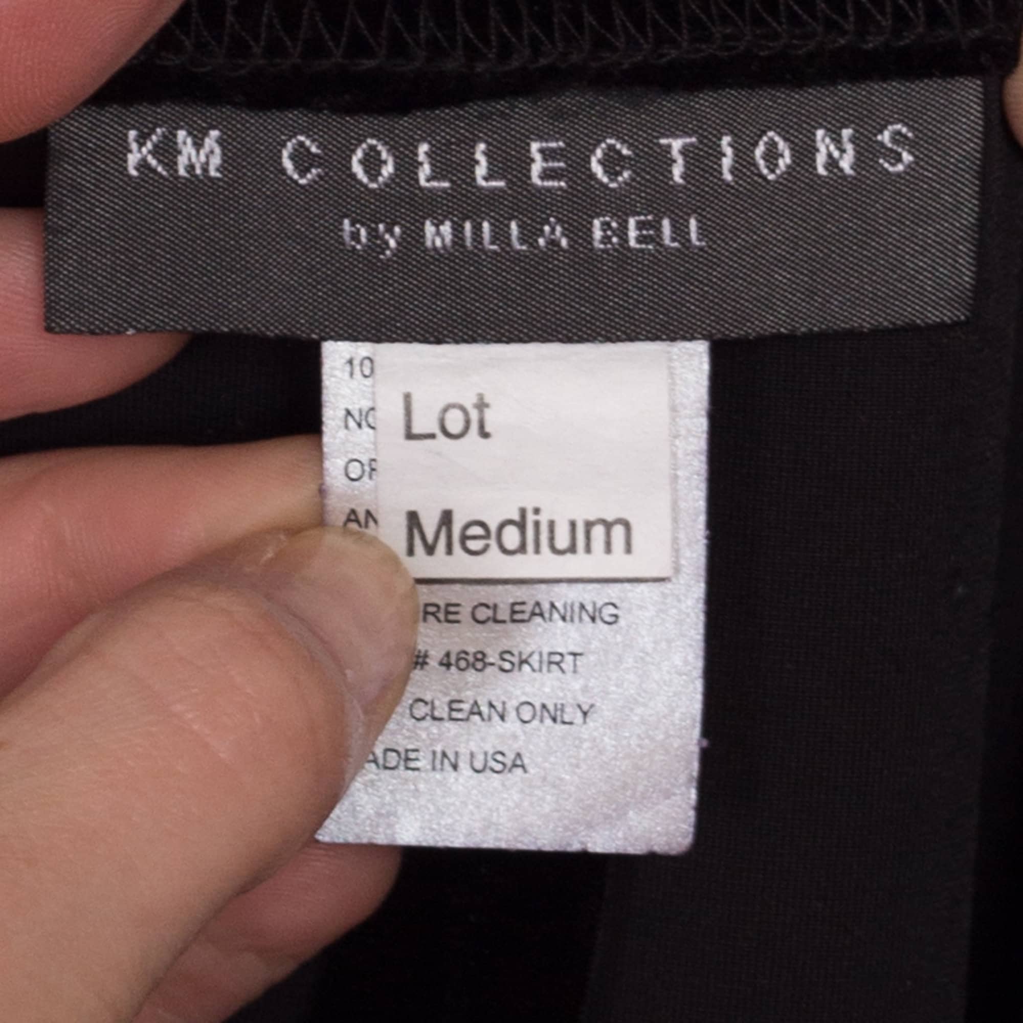 90s Beaded Fringe Black Velvet Mini Skirt - Medium