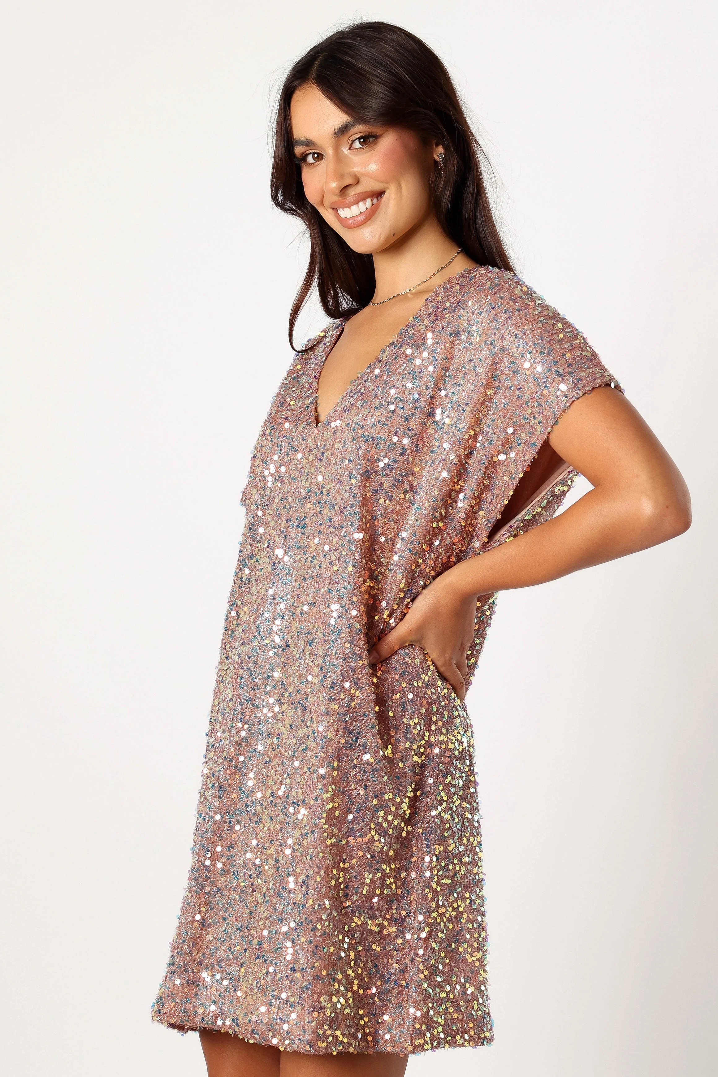 Jordan Mini Dress - Mauve Multi