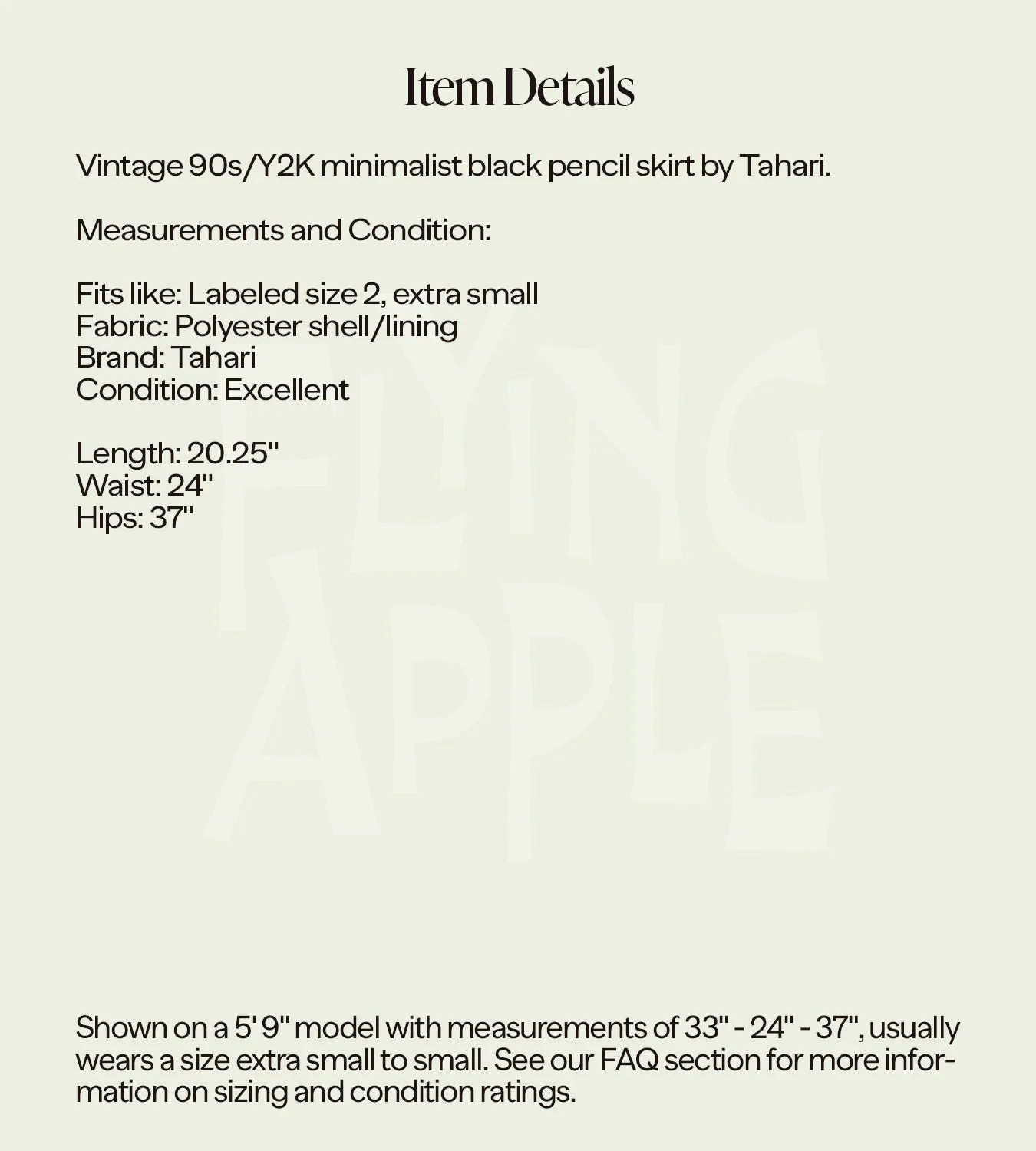 Vintage Tahari Black Mini Pencil Skirt - Extra Small, 24