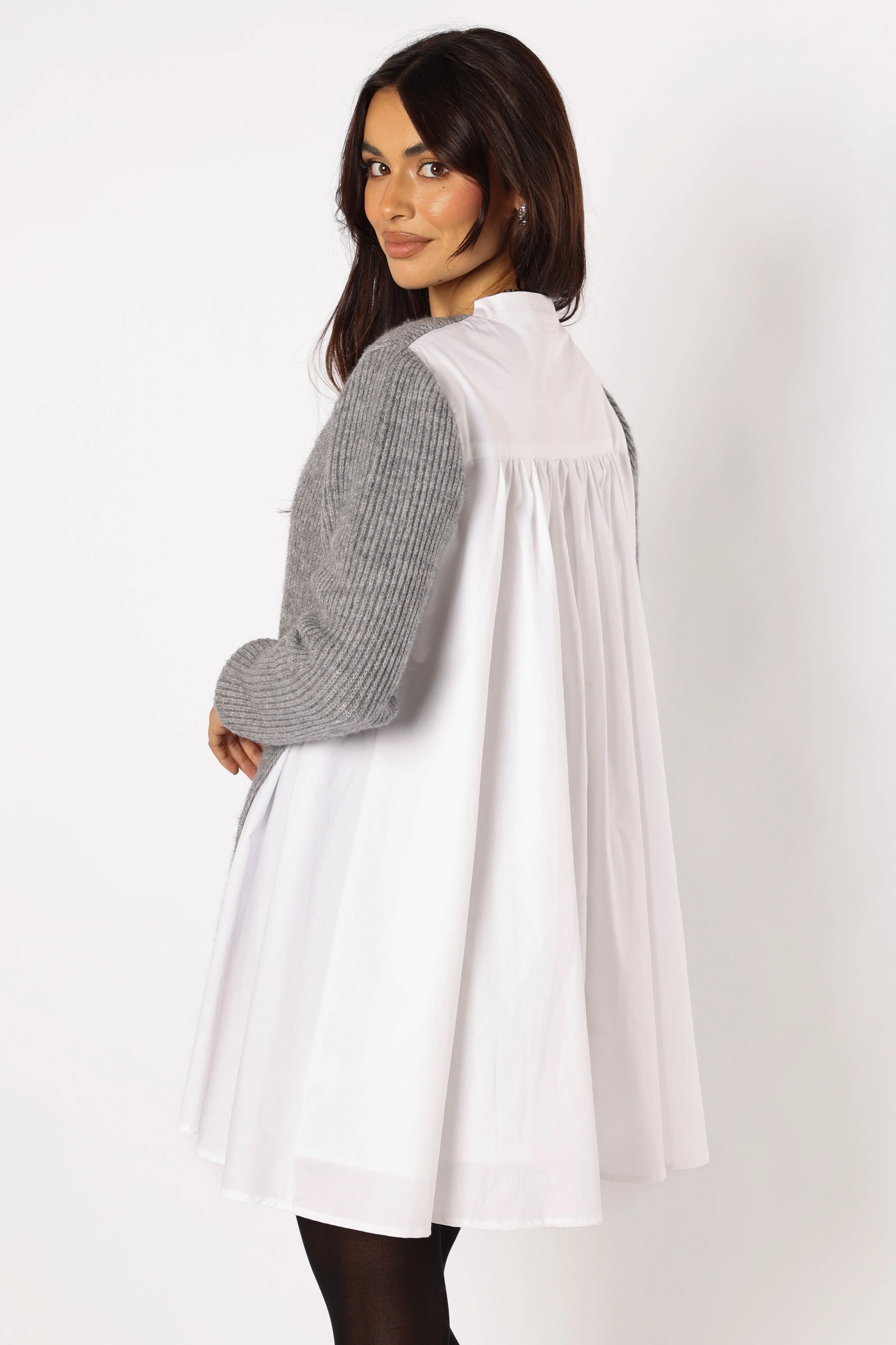 Lina Mini Dress - Grey