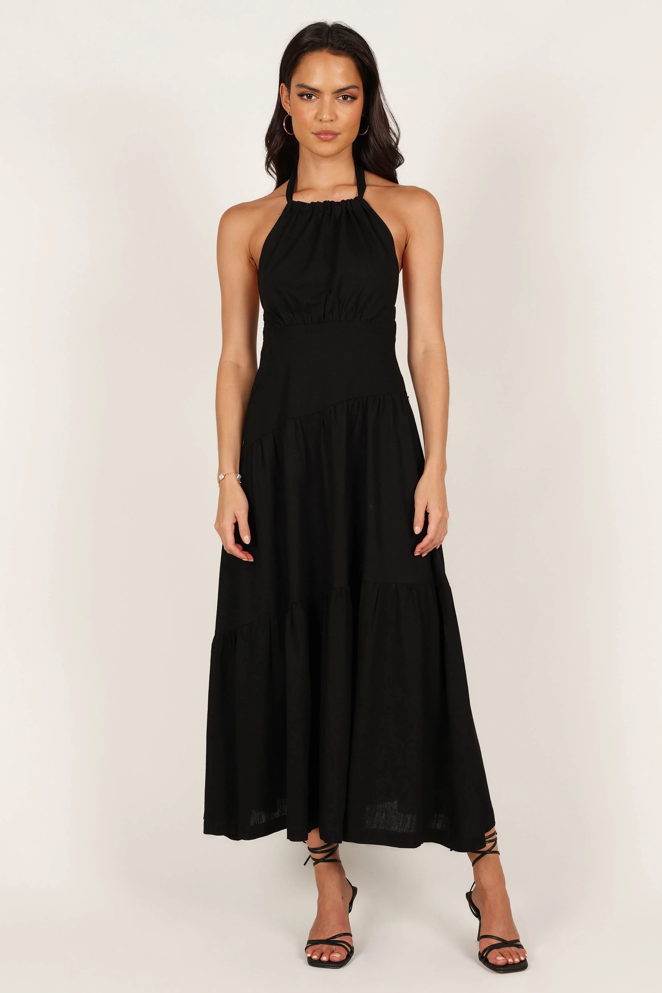Stefani Midi Dress - Black