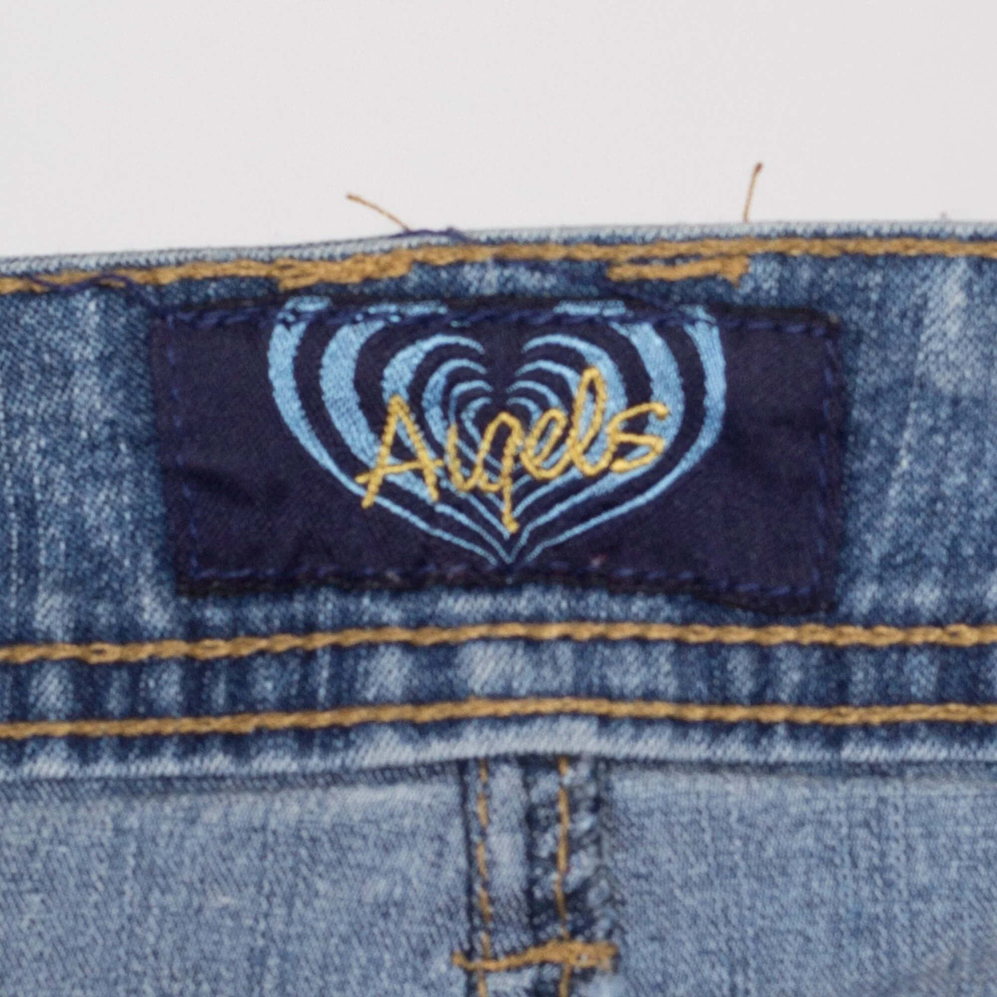 Medium 90s Y2K Bejeweled Denim Mini Skirt