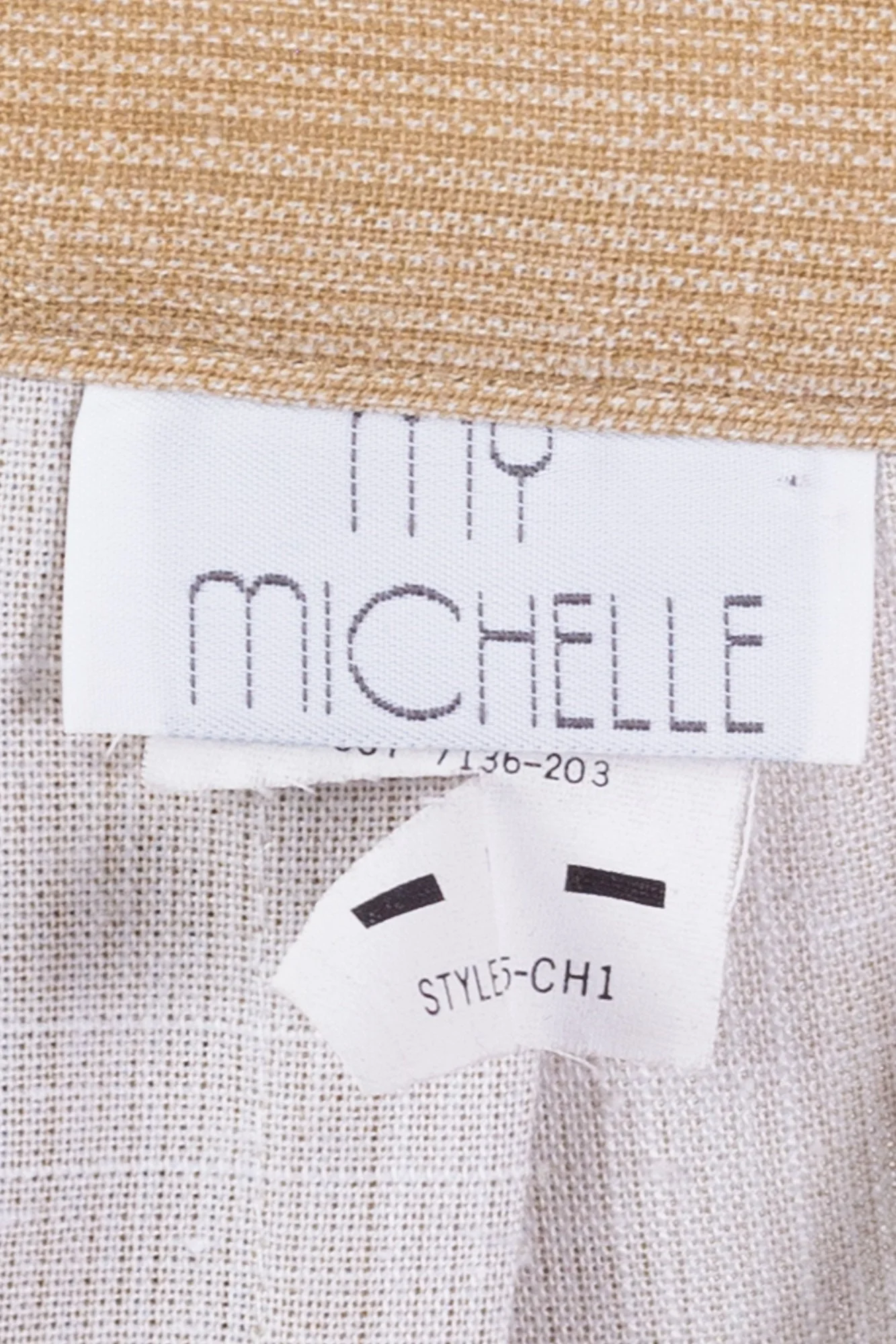 80s Tan Bow Pencil Skirt - Extra Small, 23.5