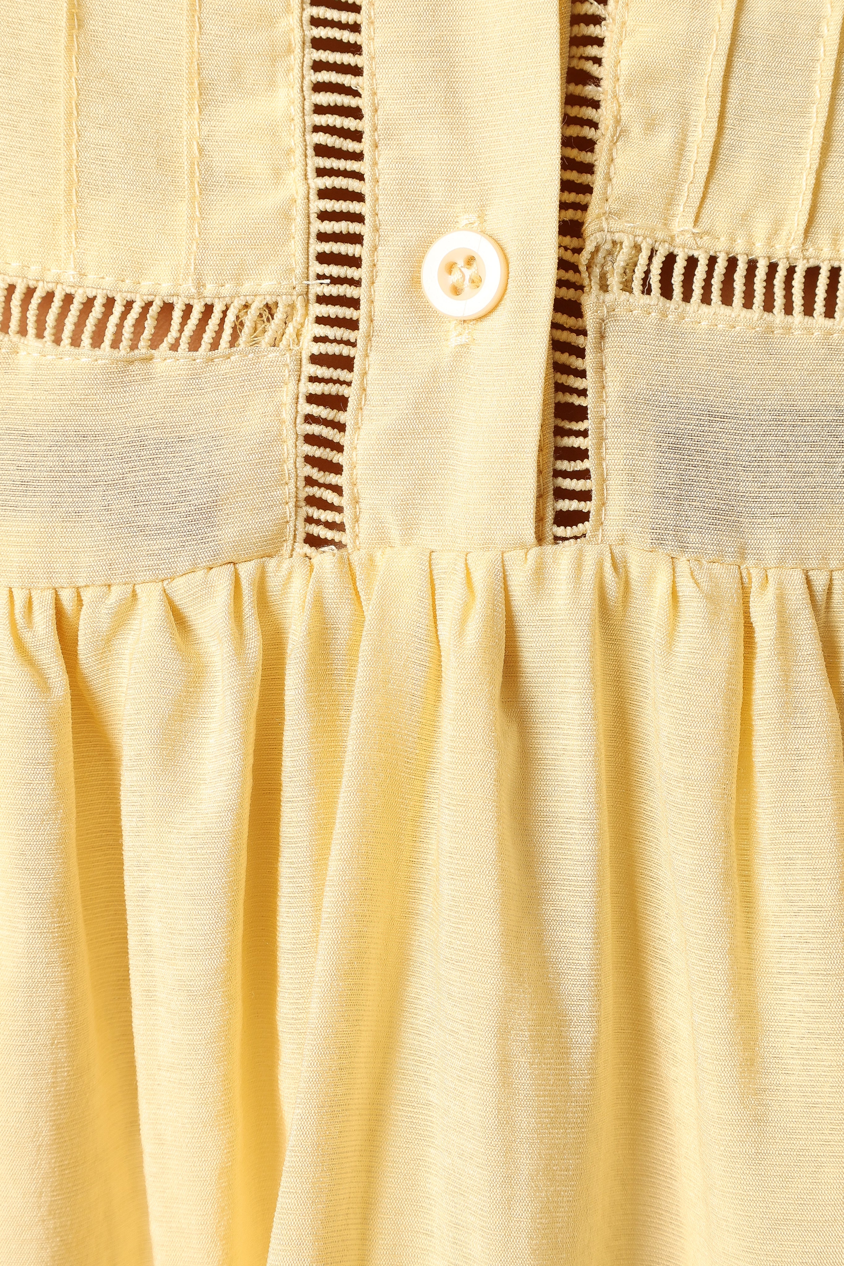 Denali Long Sleeve Mini Dress - Tan Yellow