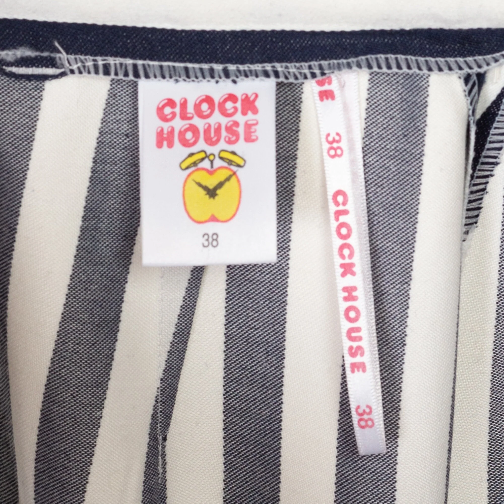 XS-Sm 90s Navy & White Striped Mini Skirt NWT 25.5