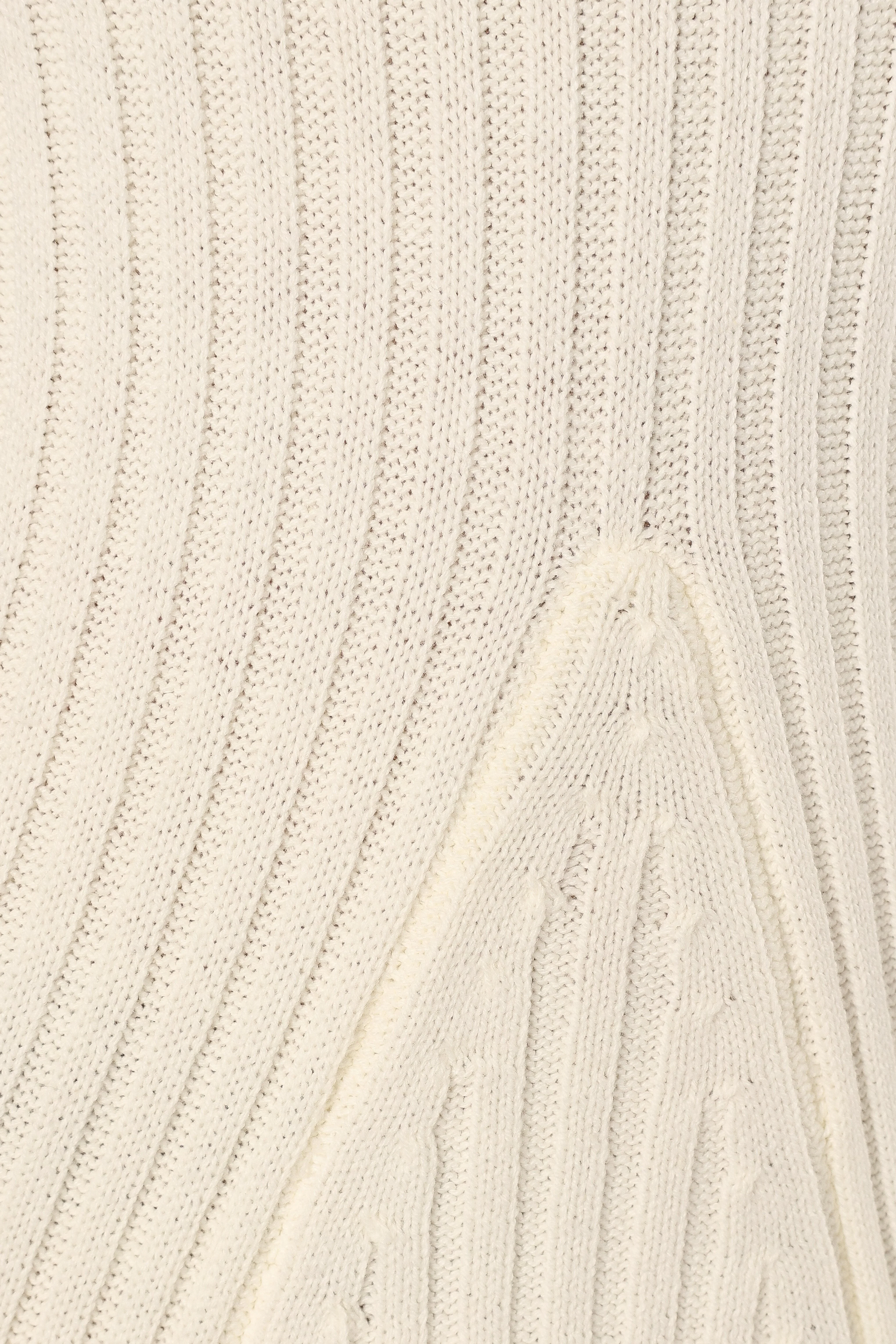 Luisa Long Sleeve Knit Dress - Cream