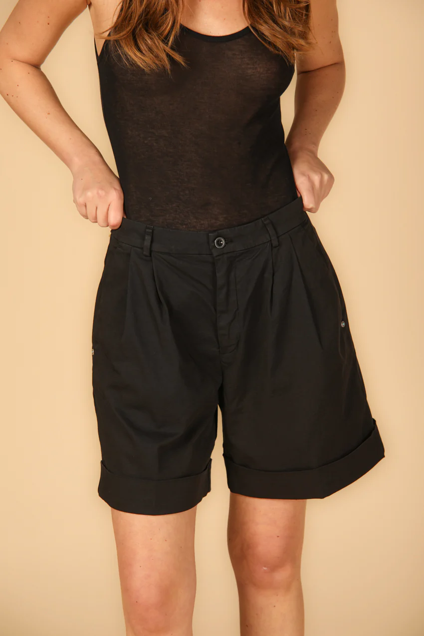 New York Pinces woman's chino bermuda in gabardine relaxed