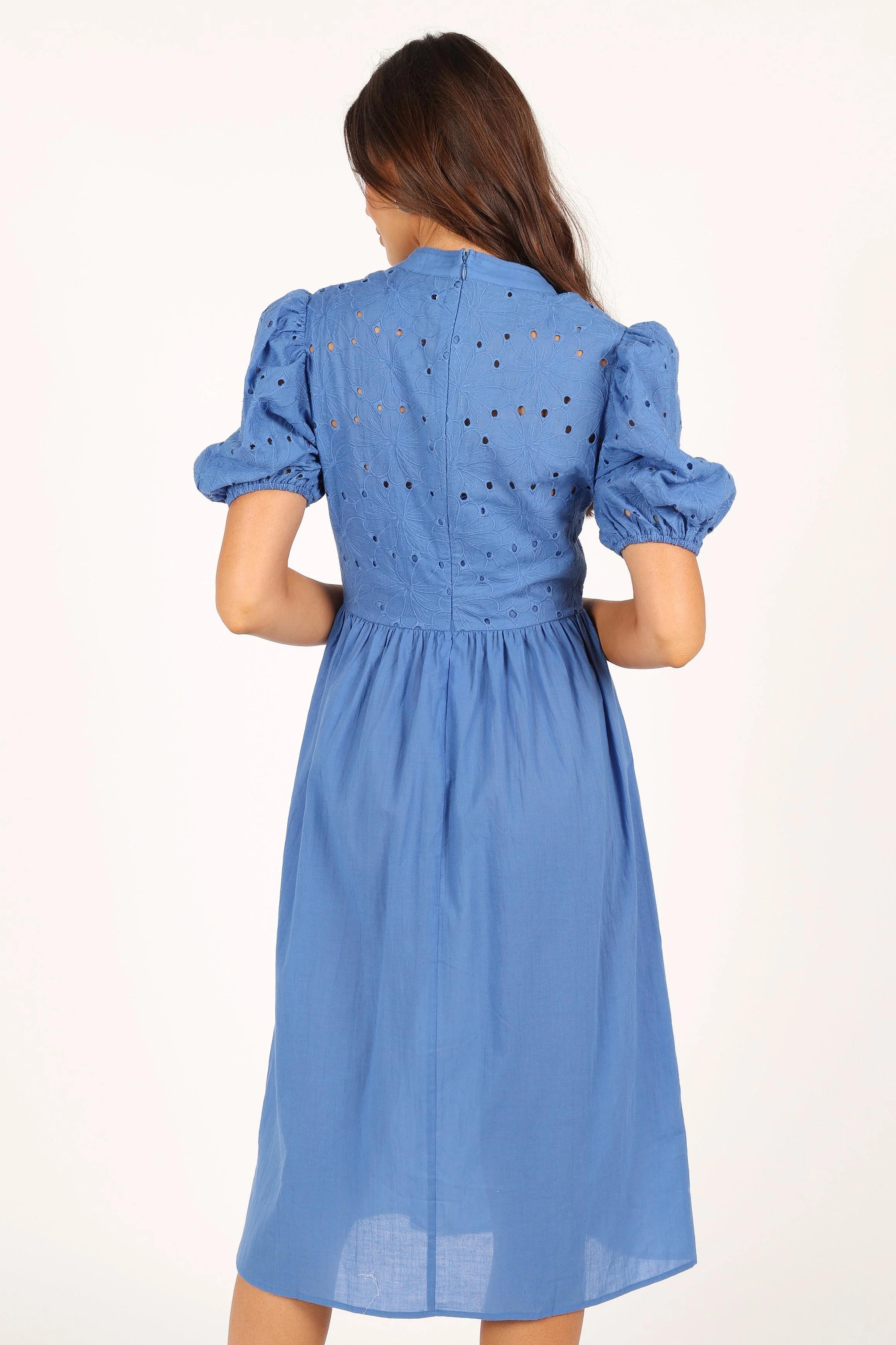 Rebekkah Midi Dress - Dusty Blue