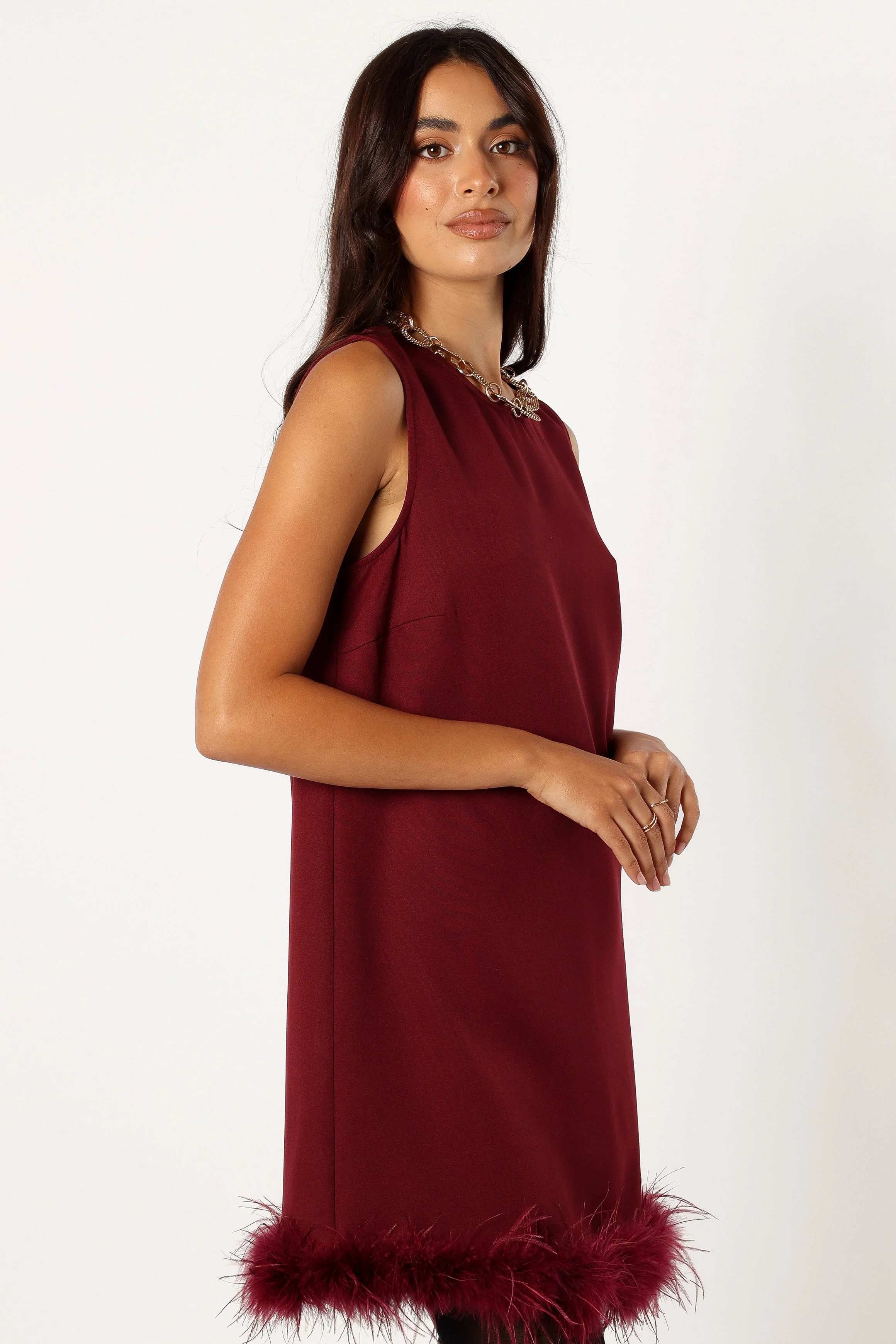 Mathias Mini Dress - Wine