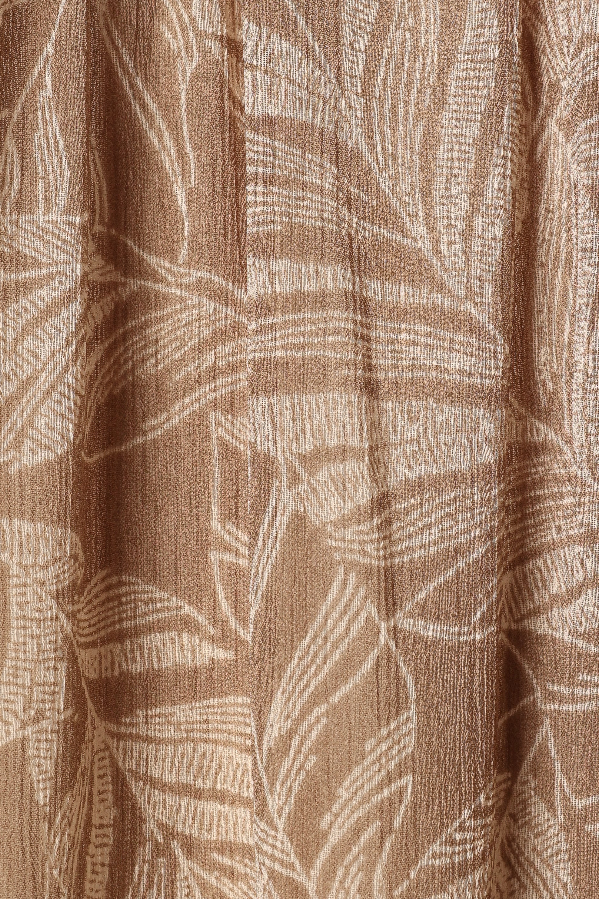 Sheyla Long Sleeve Mini Dress - Mocha Leaf