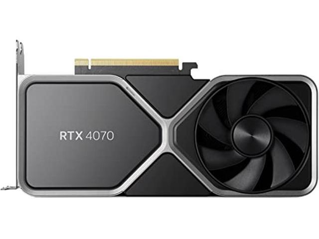 NVIDIA GeForce RTX 4070 Founder's Edition (FE) Graphics Card - Titanium and Black (900-1G141-2544-000)