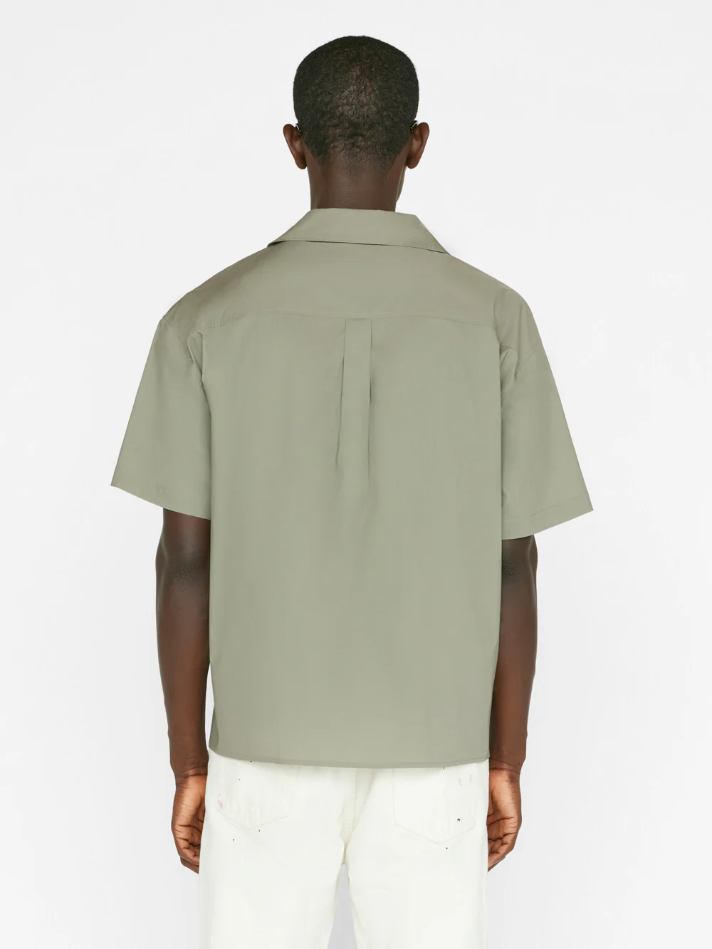 Soft Cotton Camp Collar Shirt -- Desert Sage