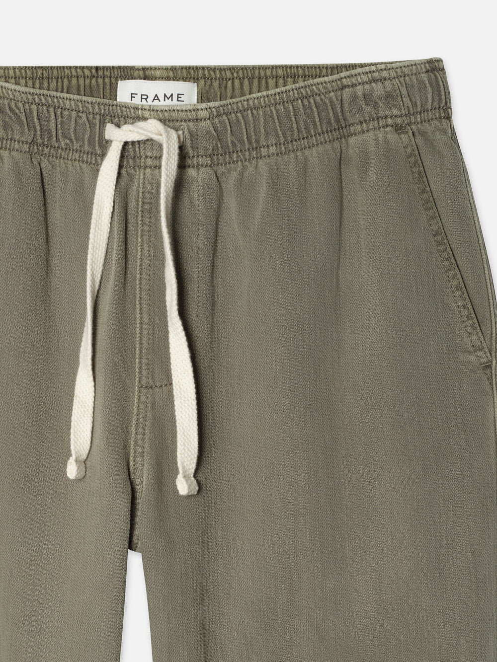 Textured Terry Travel Pant -- Smokey Olive