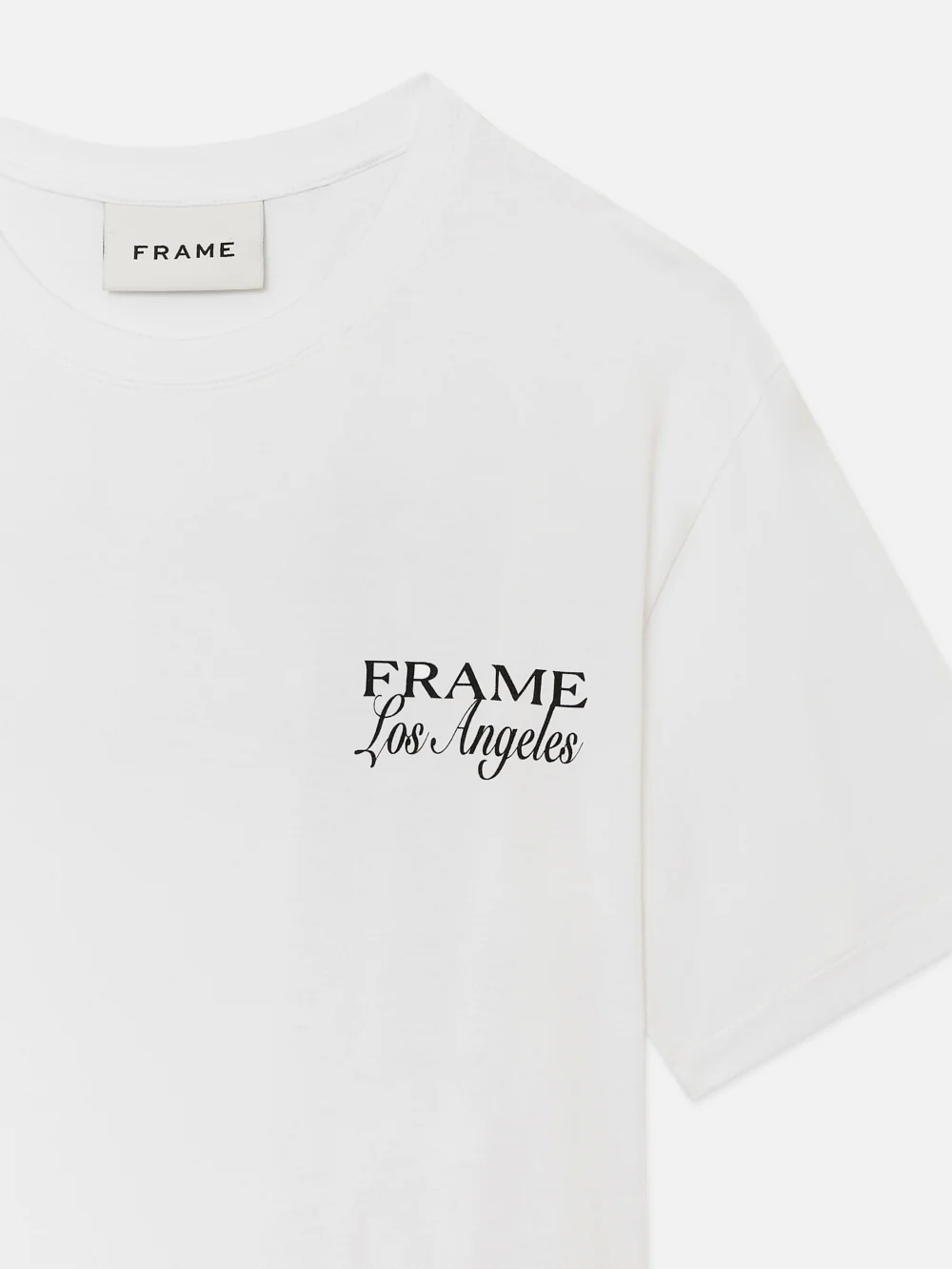 FRAME LA Double Logo Tee -- White
