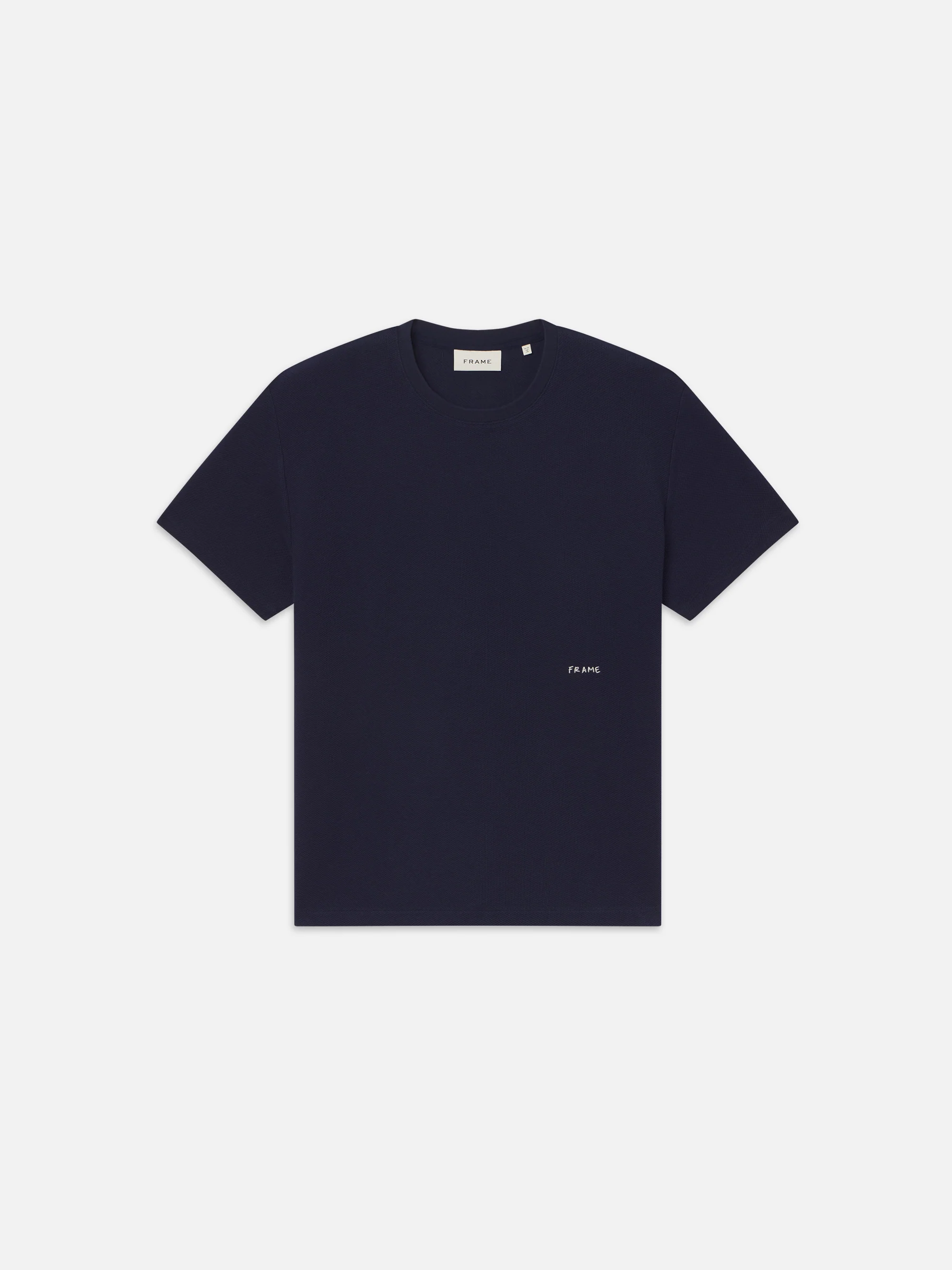 Jacquard Relaxed Tee -- Dark Navy