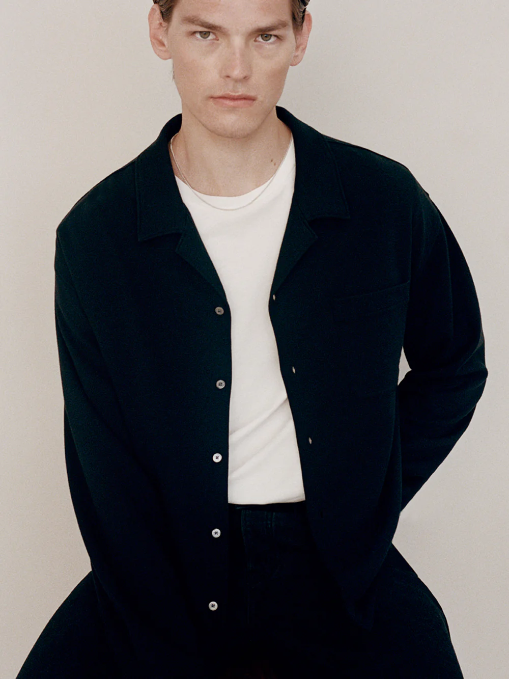 Duo Fold Relaxed Shirt -- Black