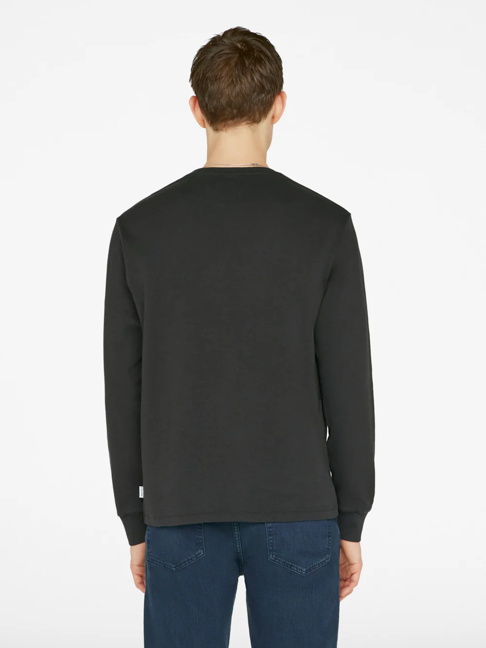 Duo Fold Long Sleeve Crew -- Noir