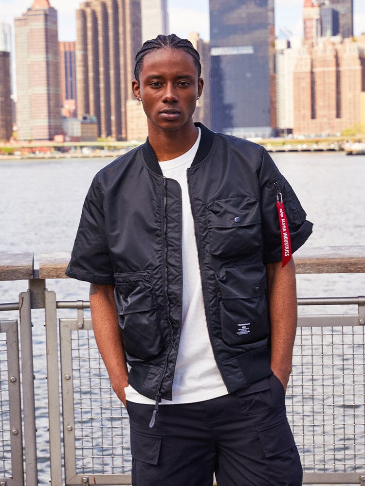 L-2B SHORT SLEEVE BOMBER JACKET