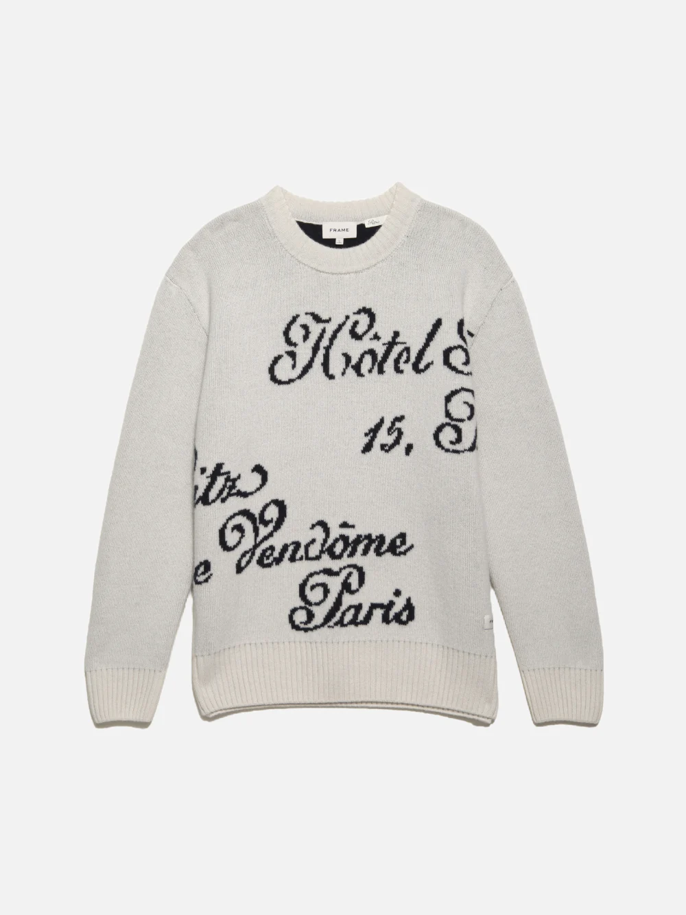 Ritz Men's Crew Sweater -- Off White Multi