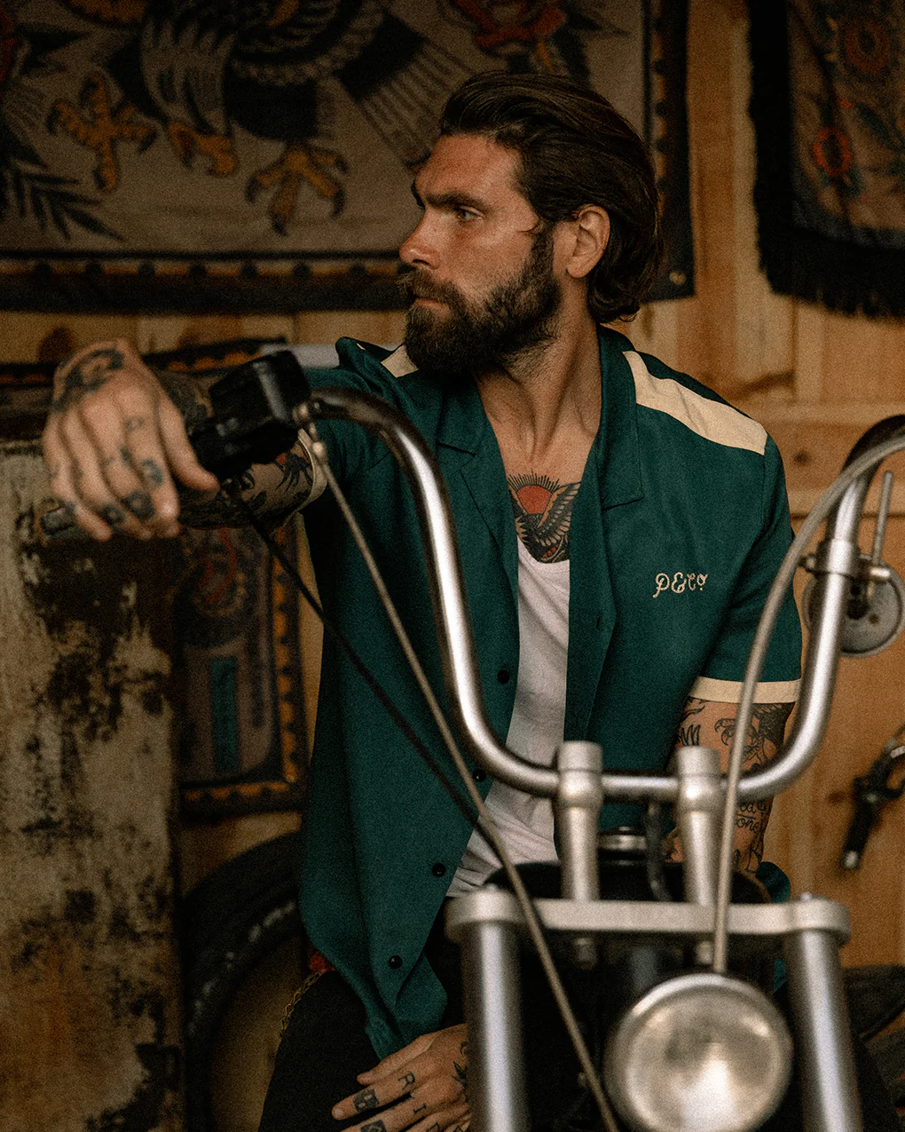 P&Co Moto Bowling Shirt