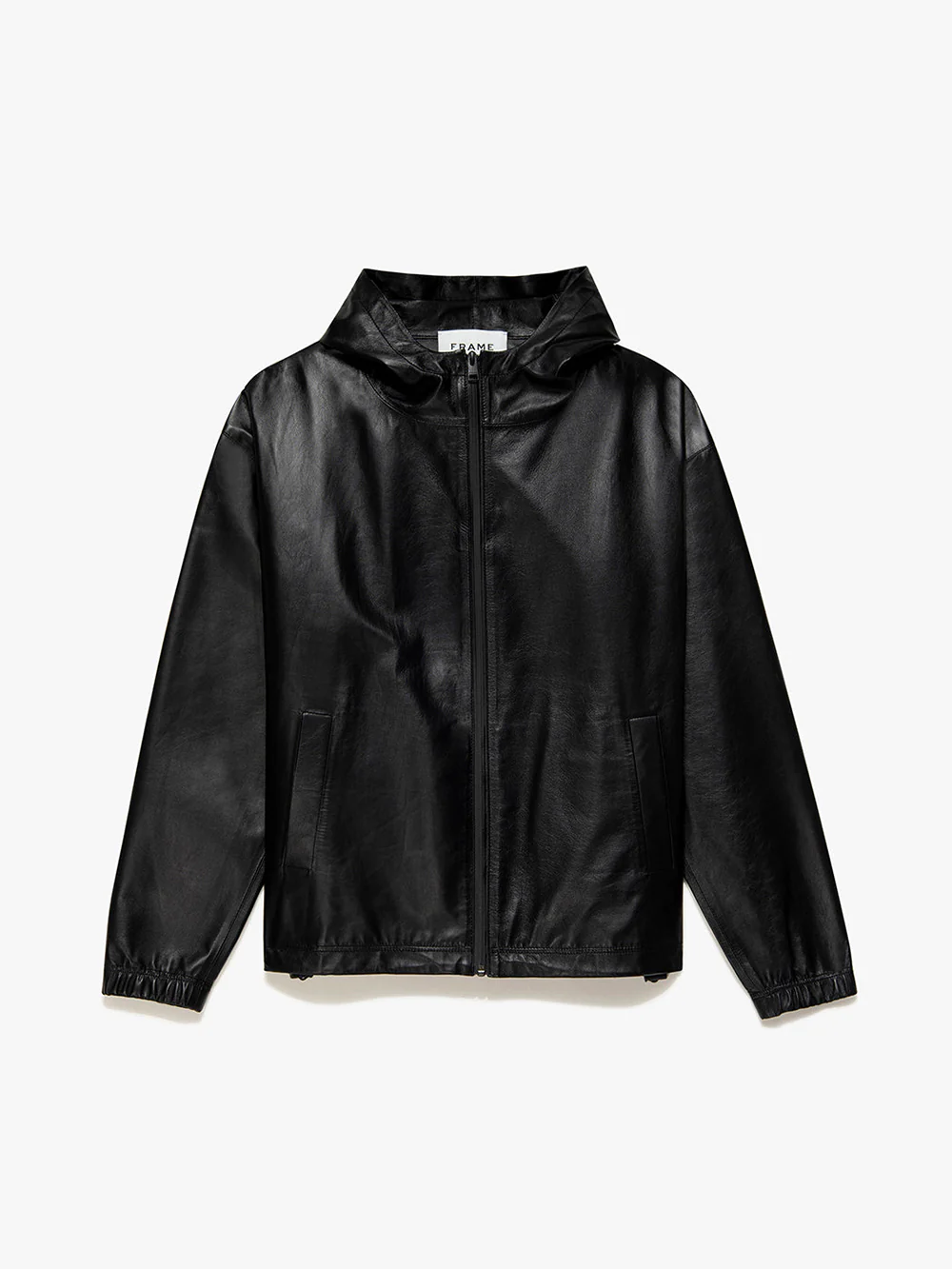 Clean Leather Hoodie -- Noir