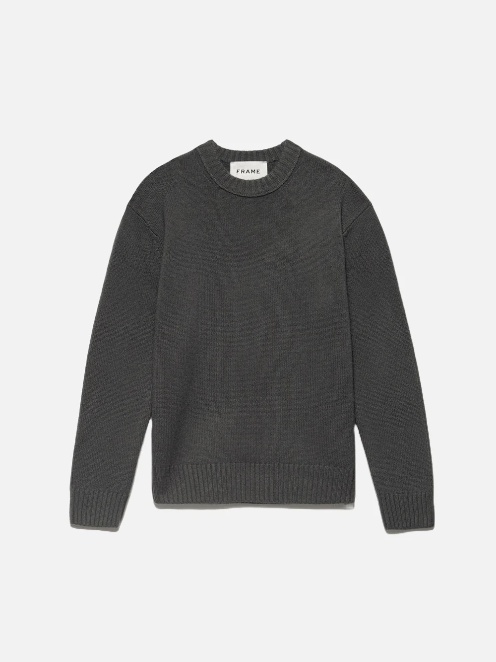 The Cashmere Crewneck Sweater -- Charcoal Grey