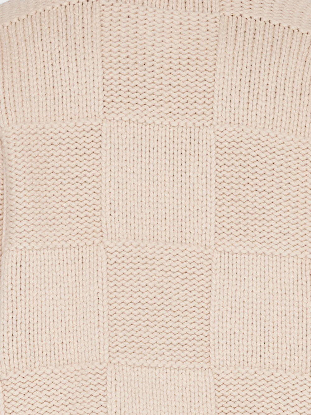 Grid Sweater -- Oatmeal