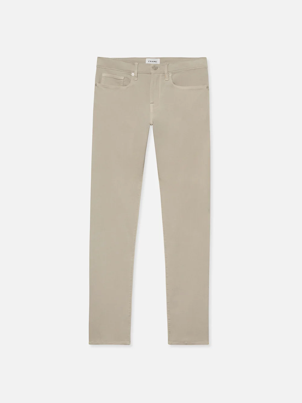 L'Homme Slim Brushed Twill -- Mineral Grey