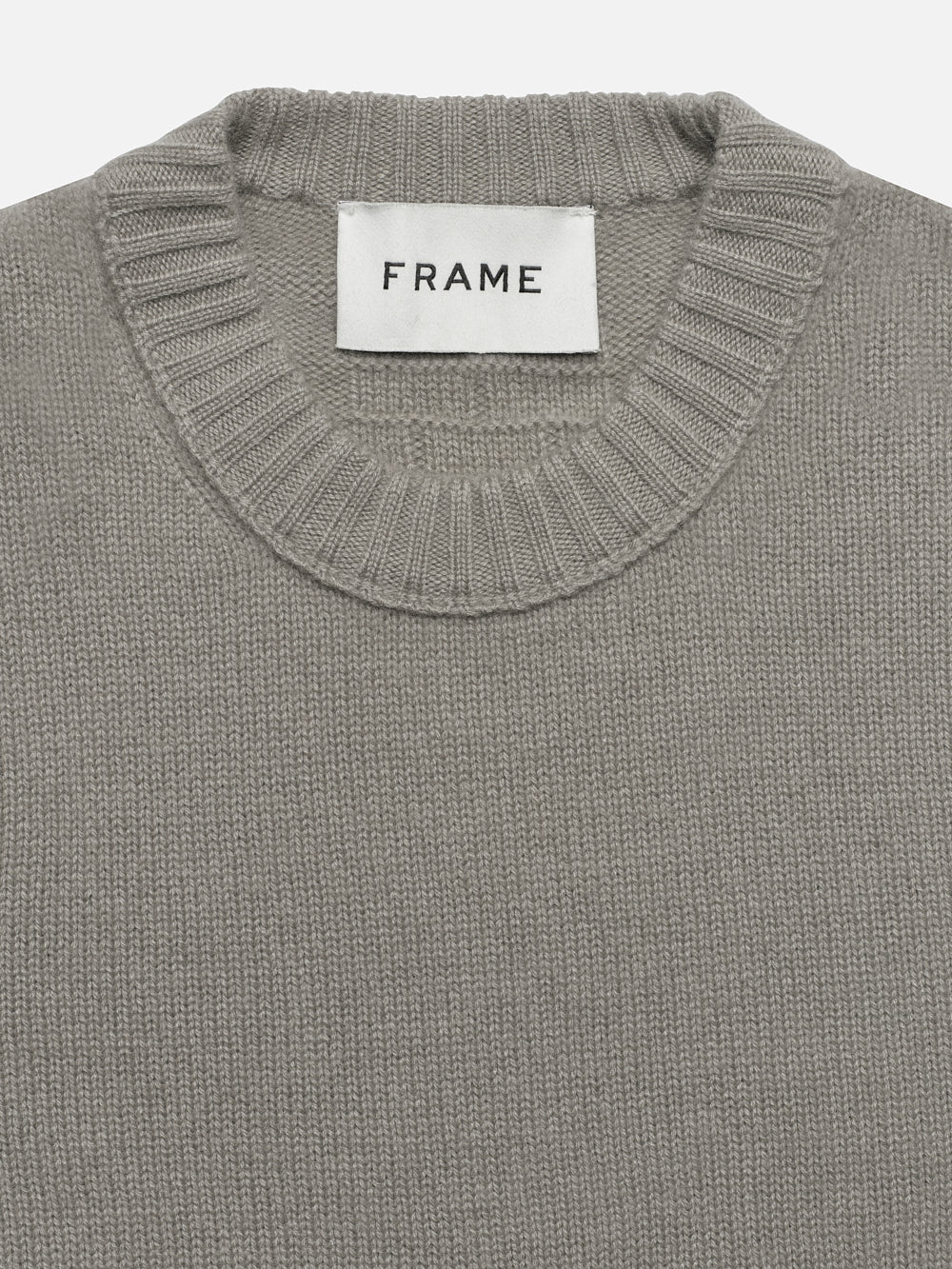 The Cashmere Crewneck Sweater -- Stone Beige