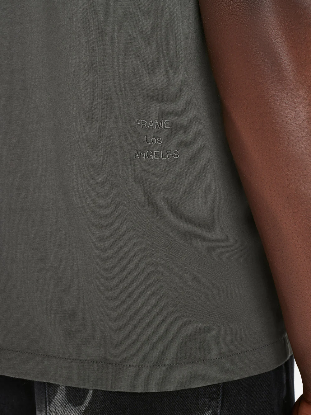 FRAME Logo Tee -- Charcoal Grey