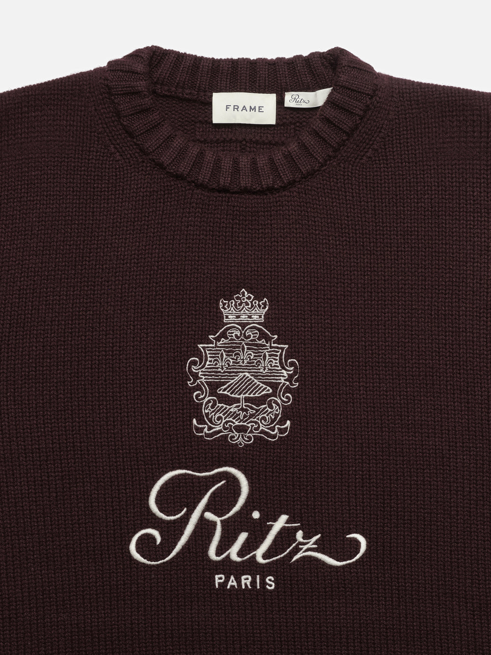 Ritz Unisex Cashmere Sweater -- Bordeaux