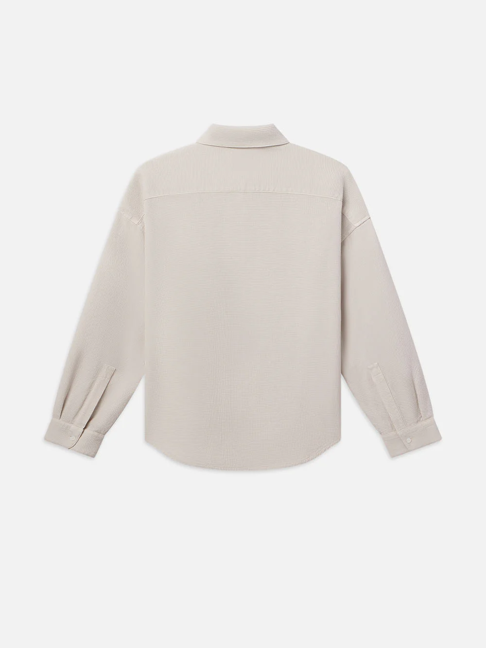 Waffle Textured Shirt -- Off White