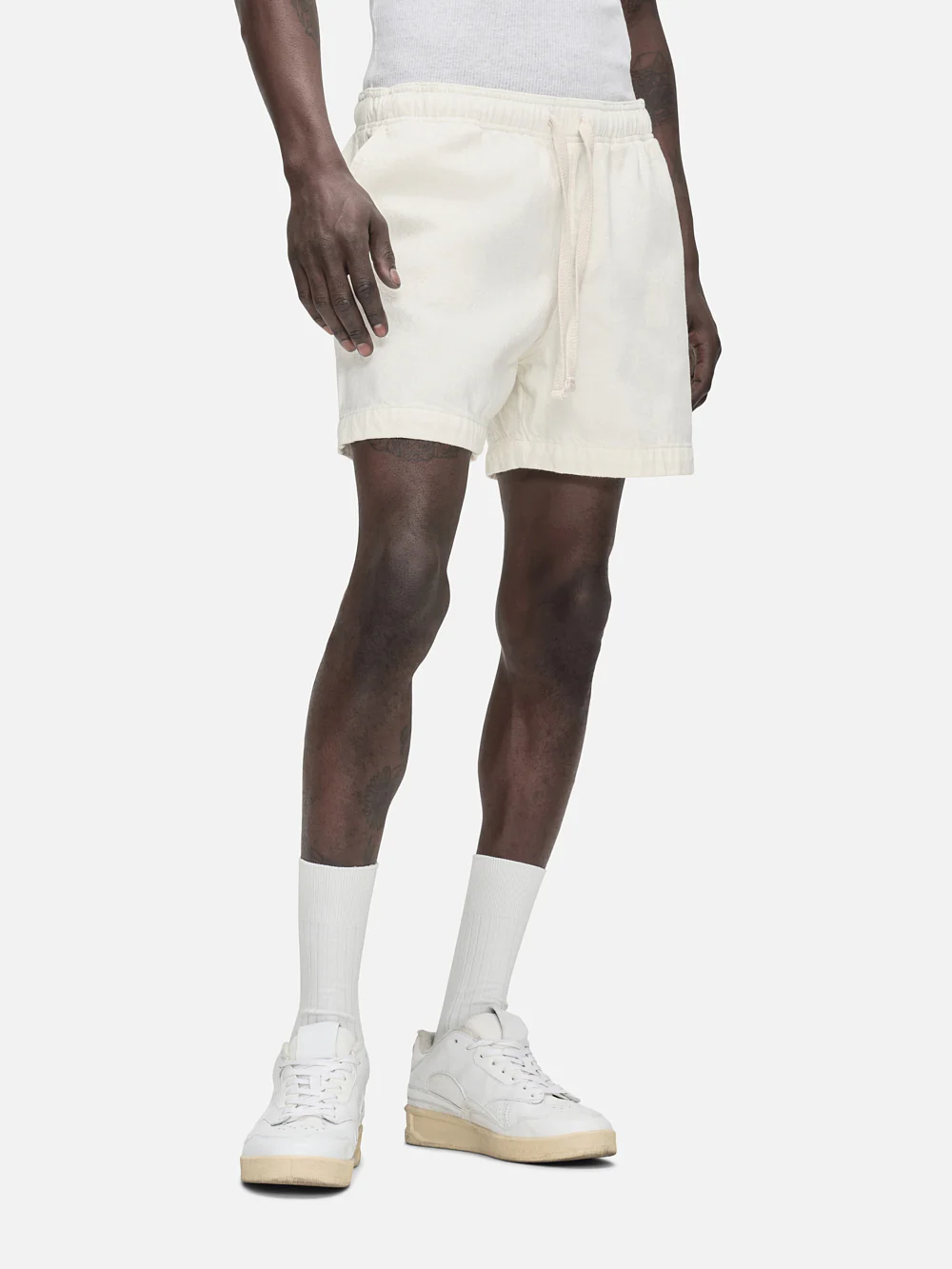 Textured Terry Short -- Off White