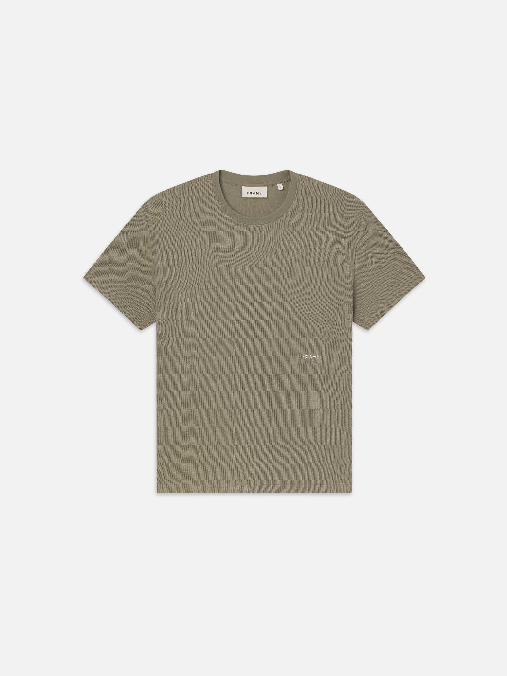 Jacquard Relaxed Tee -- Dry Sage