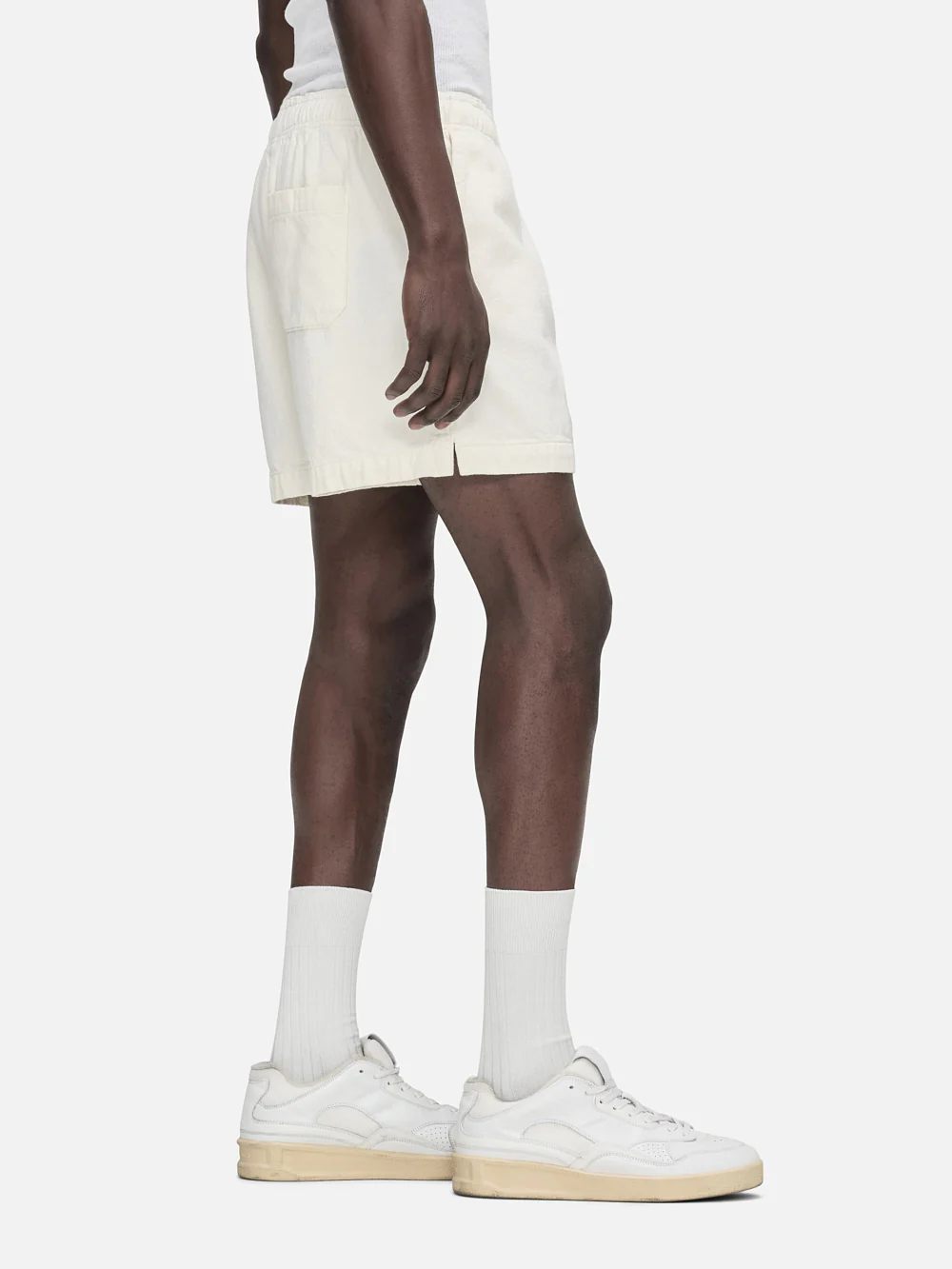 Textured Terry Short -- Off White
