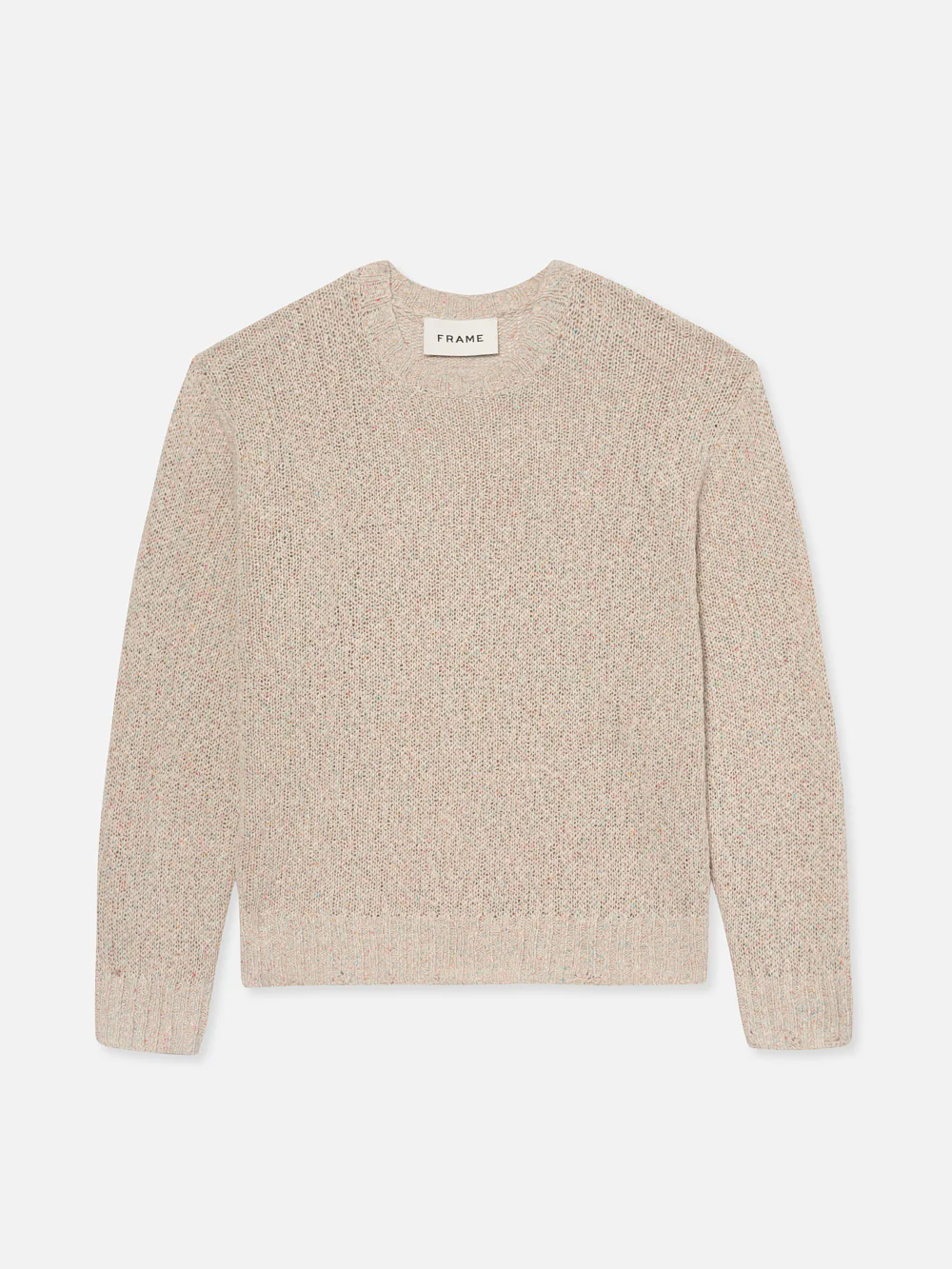 Multi Color Distressed Sweater -- Ecru Multi