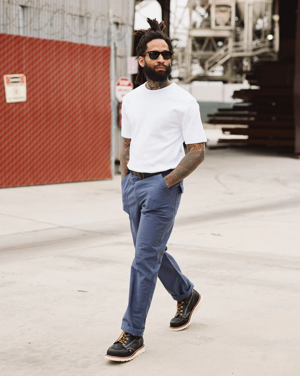 304 Service Sateen Fatigue Pants - Blue