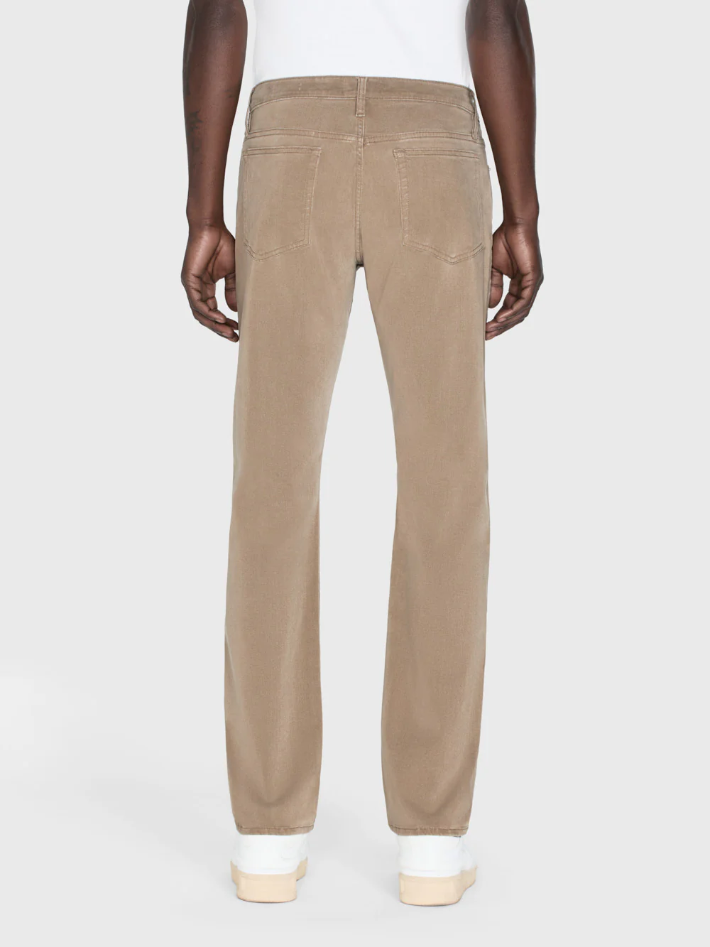 L'Homme Slim Brushed Twill -- Dark Khaki