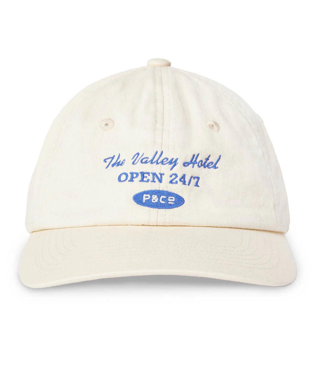 Valley Hotel 6 Panel Cap - Ecru