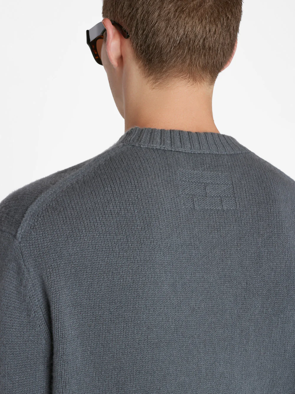 The Cashmere Crewneck Sweater -- Charcoal Grey