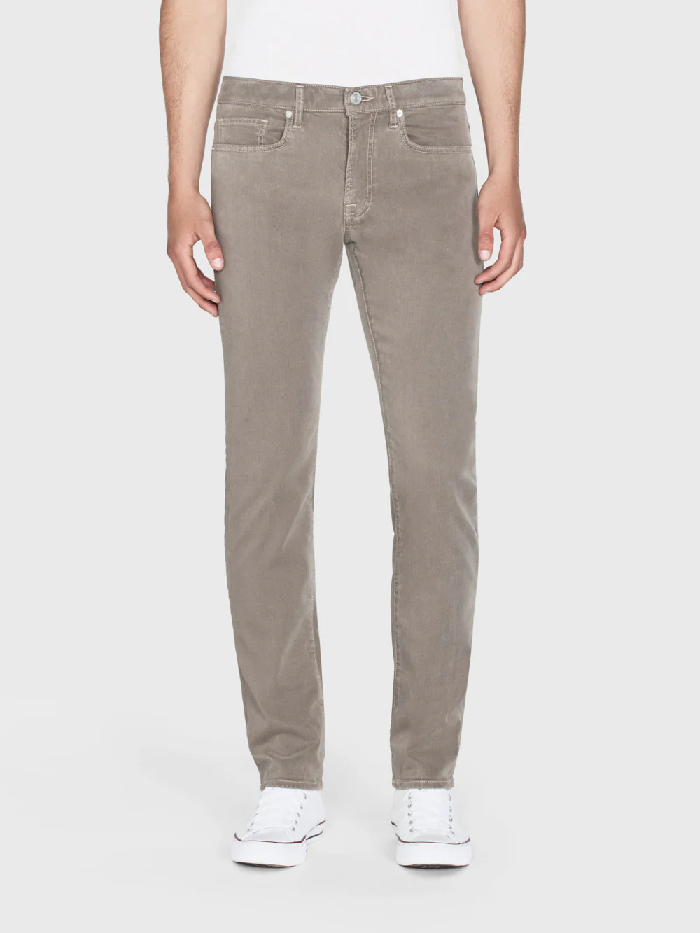 L'Homme Slim Brushed Twill -- Dusty Grey
