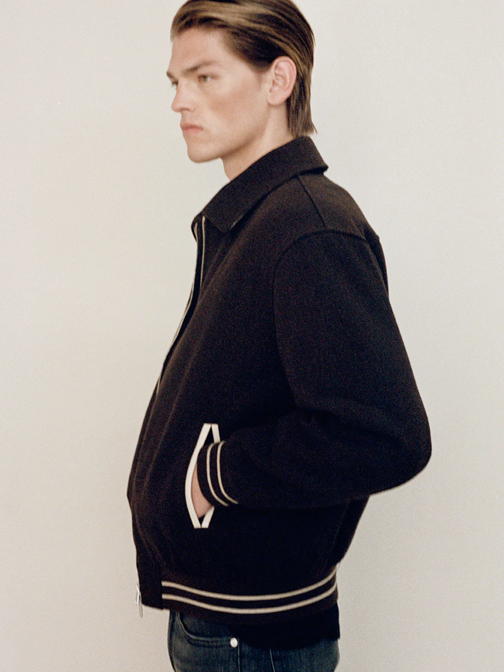 Varsity Jacket -- Dark Brown