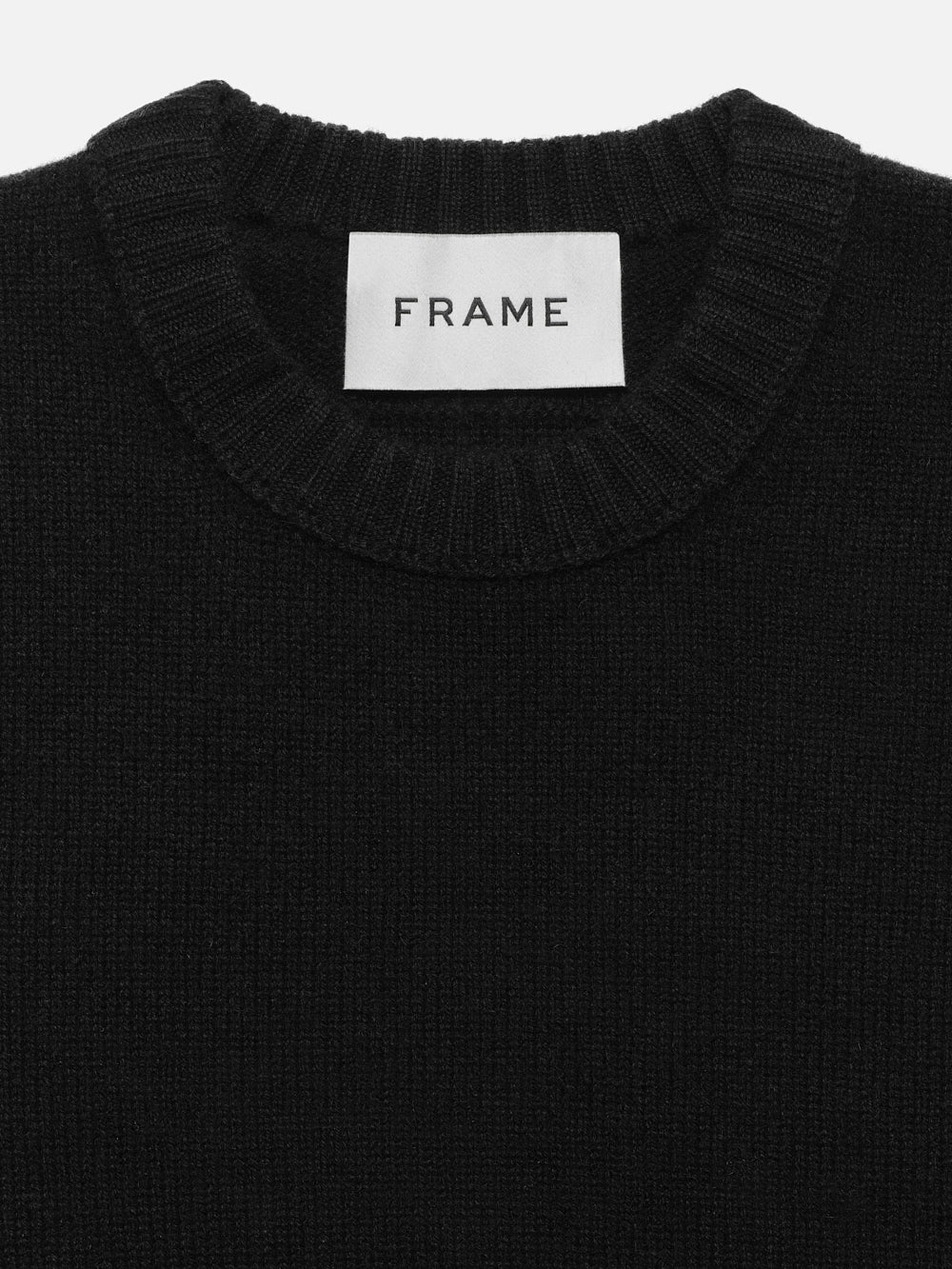 The Cashmere Crewneck Sweater -- Noir