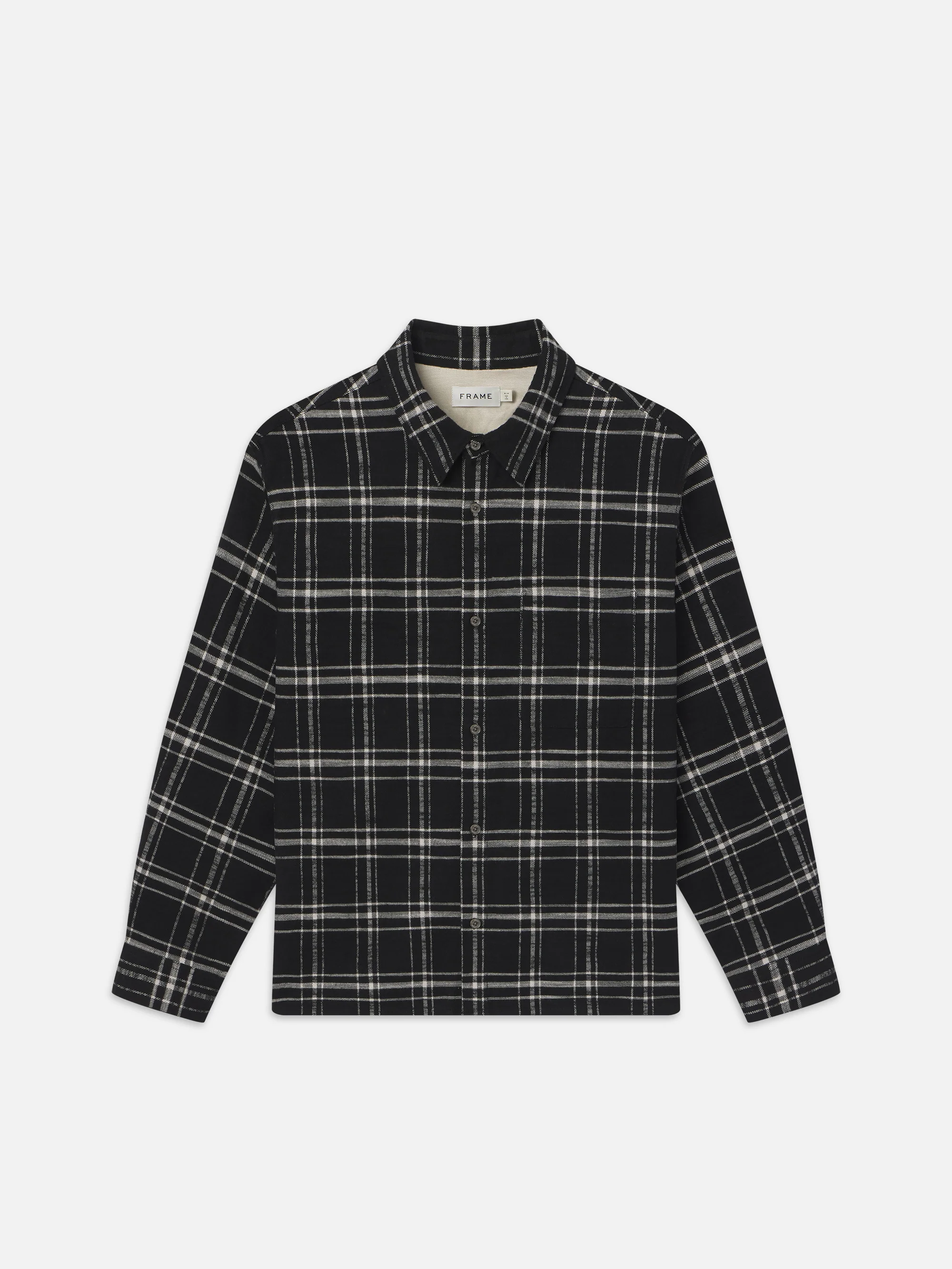 Plaid Overshirt -- Black Plaid