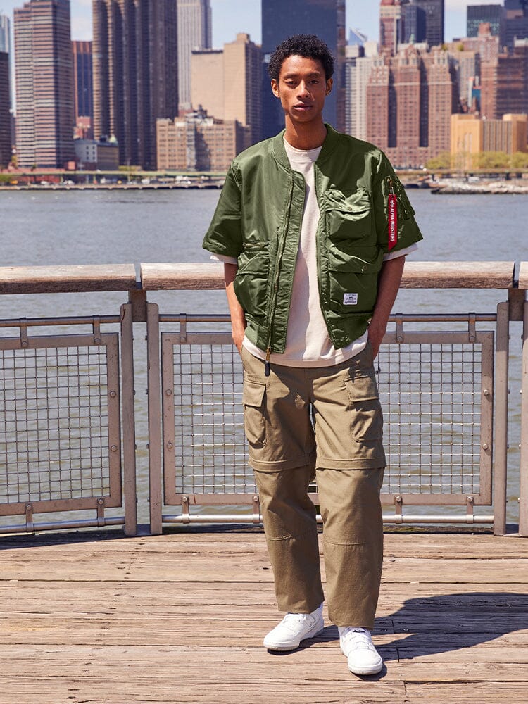 L-2B SHORT SLEEVE BOMBER JACKET