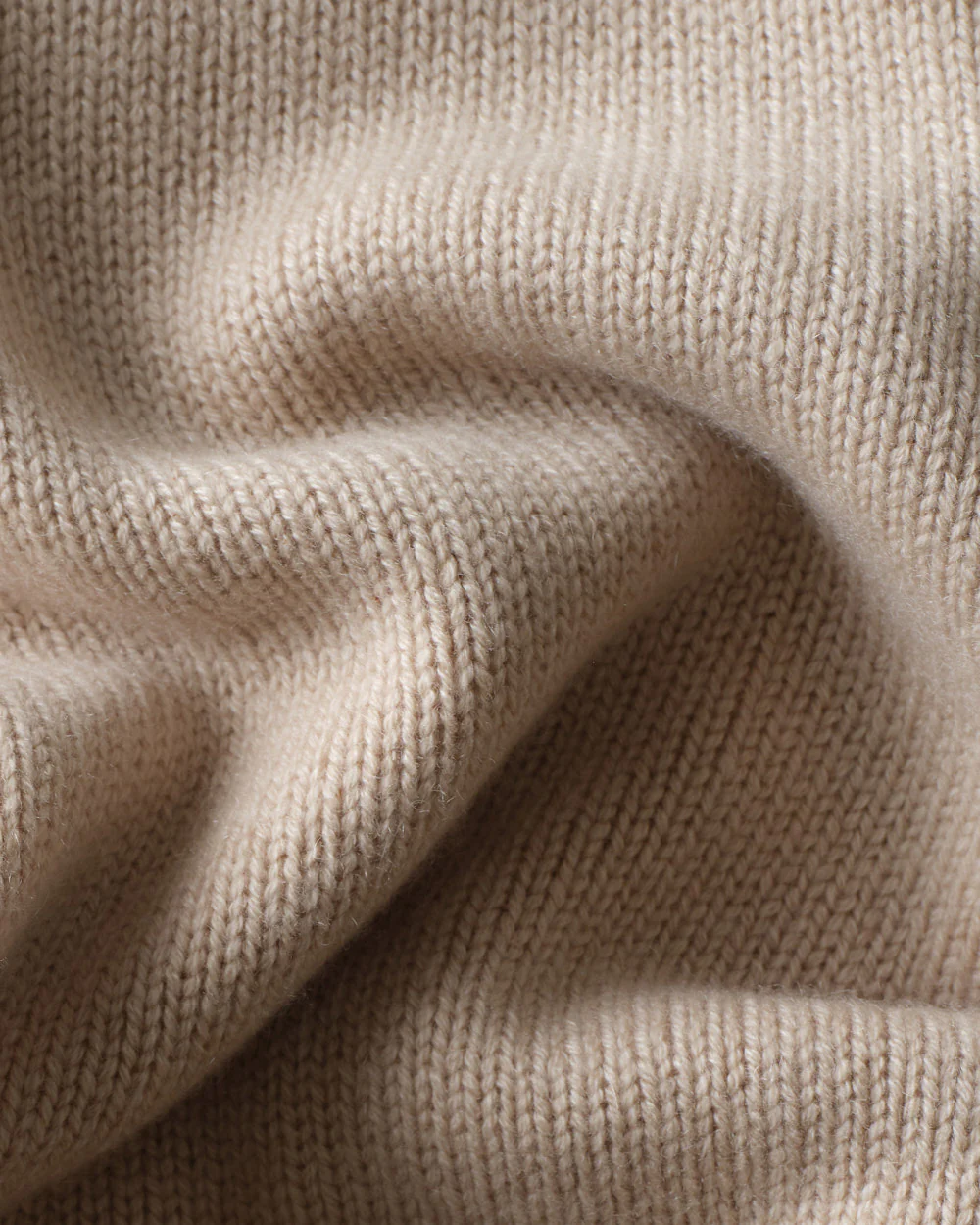 The Cashmere Crewneck Sweater -- Sand Beige