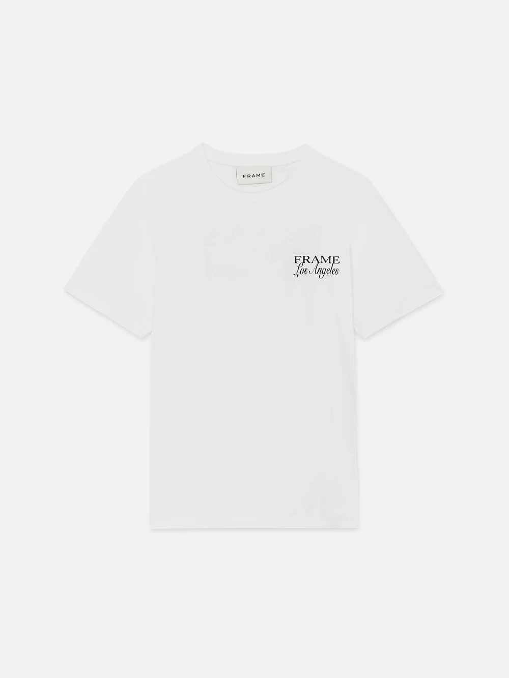 FRAME LA Double Logo Tee -- White
