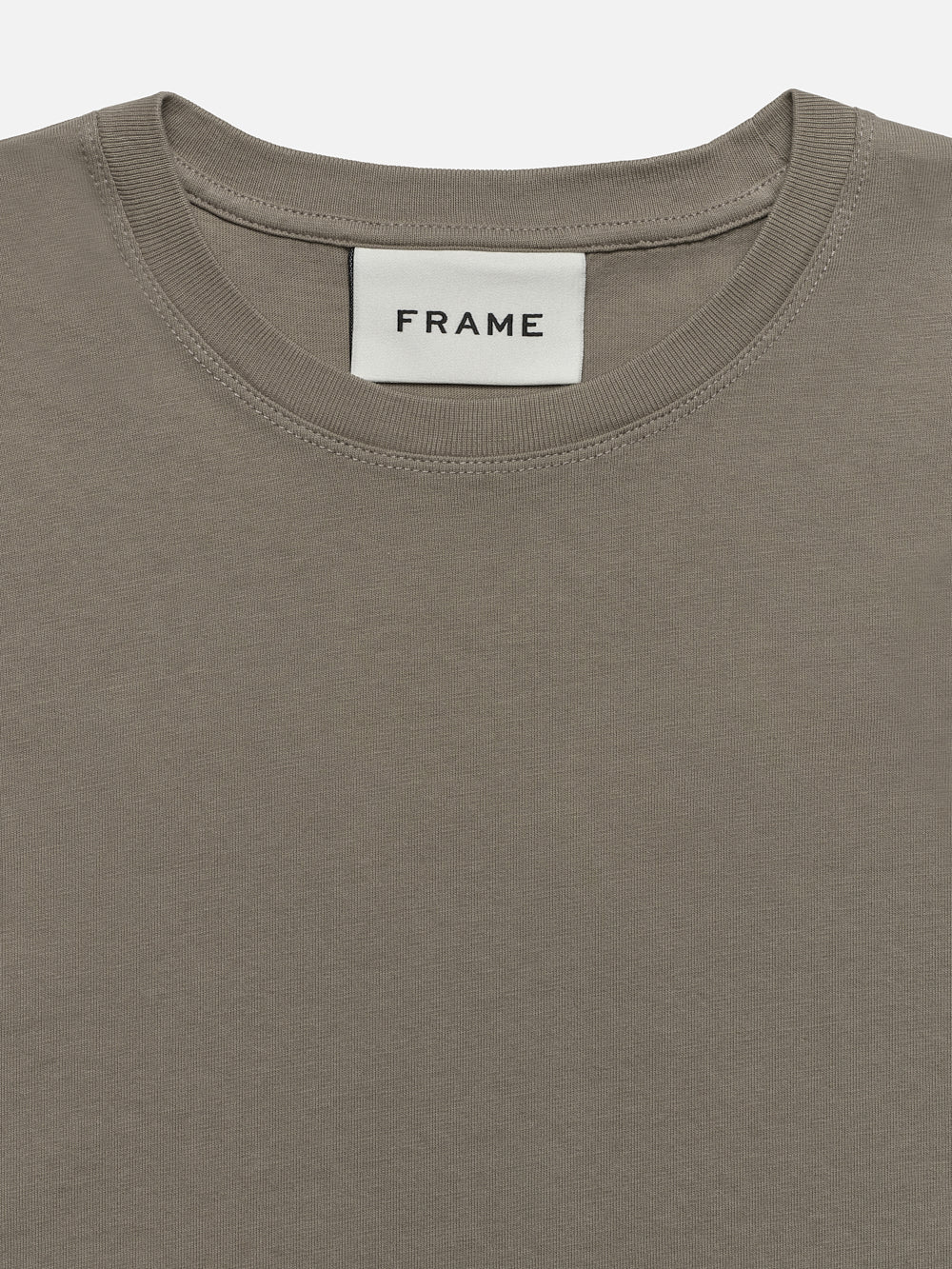 FRAME Logo Tee -- Stone Beige