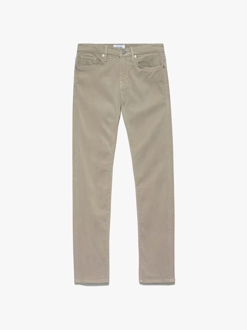 L'Homme Slim Brushed Twill -- Khaki